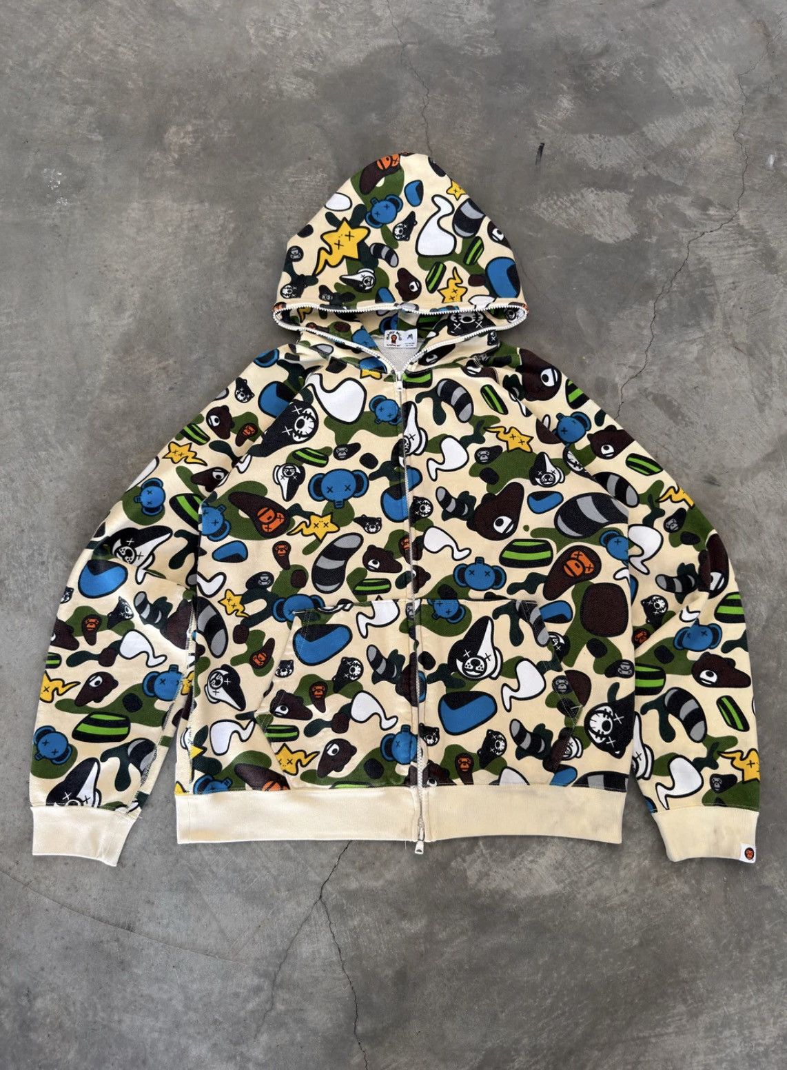 Bape × Kaws Bape x Kaws Baby Milo Animal Kingdom Full Zip Hoodie