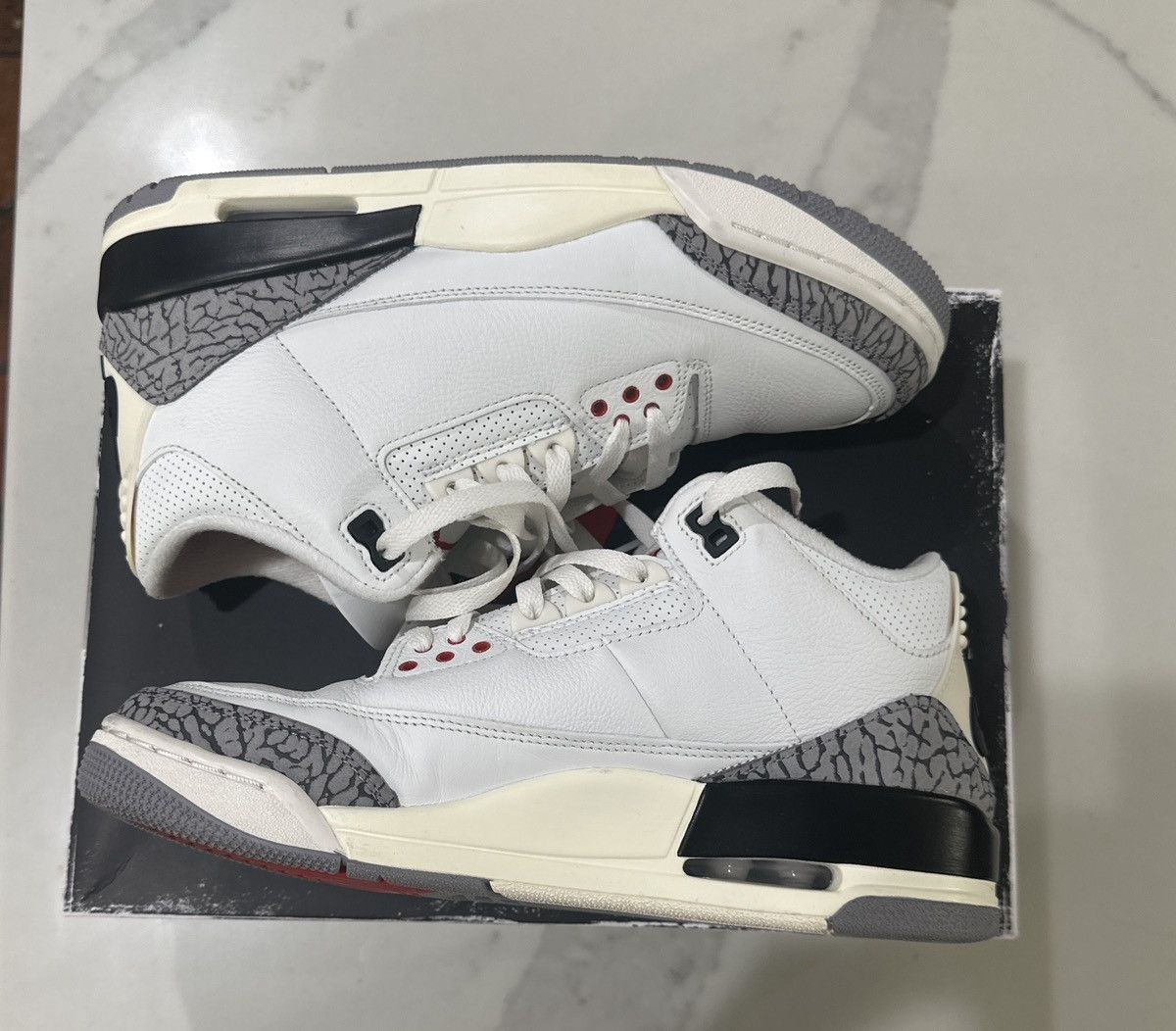 Jordan Brand Air Jordan 3 Retro White Cement Size US 9 / EU 42 - 2 Thumbnail