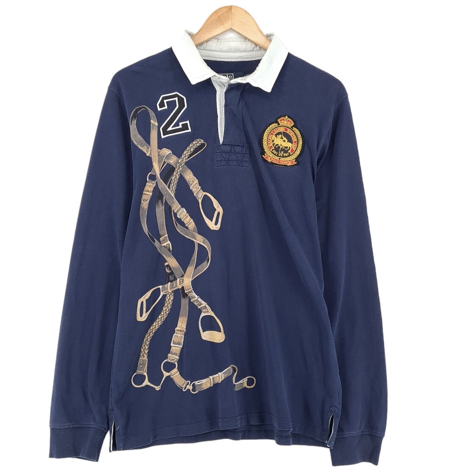 Polo Ralph Lauren × Ralph Lauren Vintage Polo Ralph Lauren Equestrian Rugby Size XL Rare Size US XL / EU 56 / 4 - 1 Thumbnail