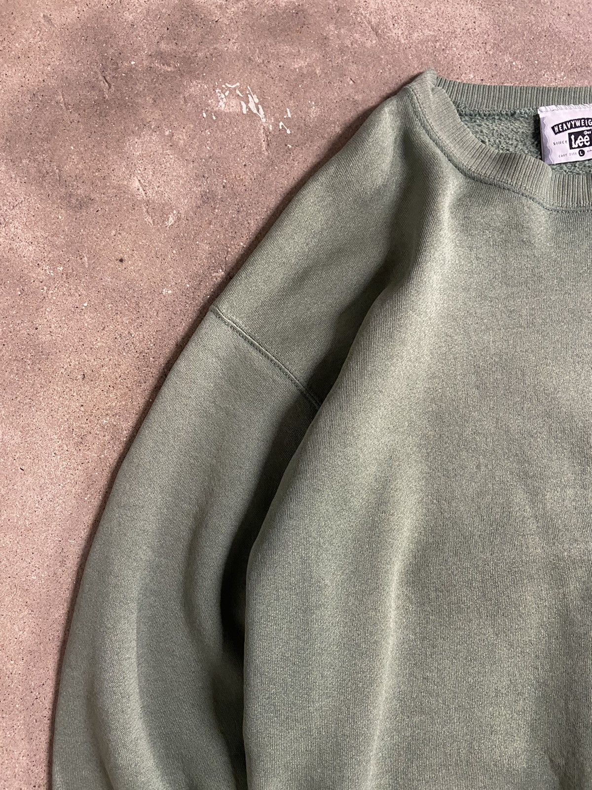 Lee × Vintage Vintage 90s Lee green crew neck sweatshirt Size US M / EU 48-50 / 2 - 3 Thumbnail