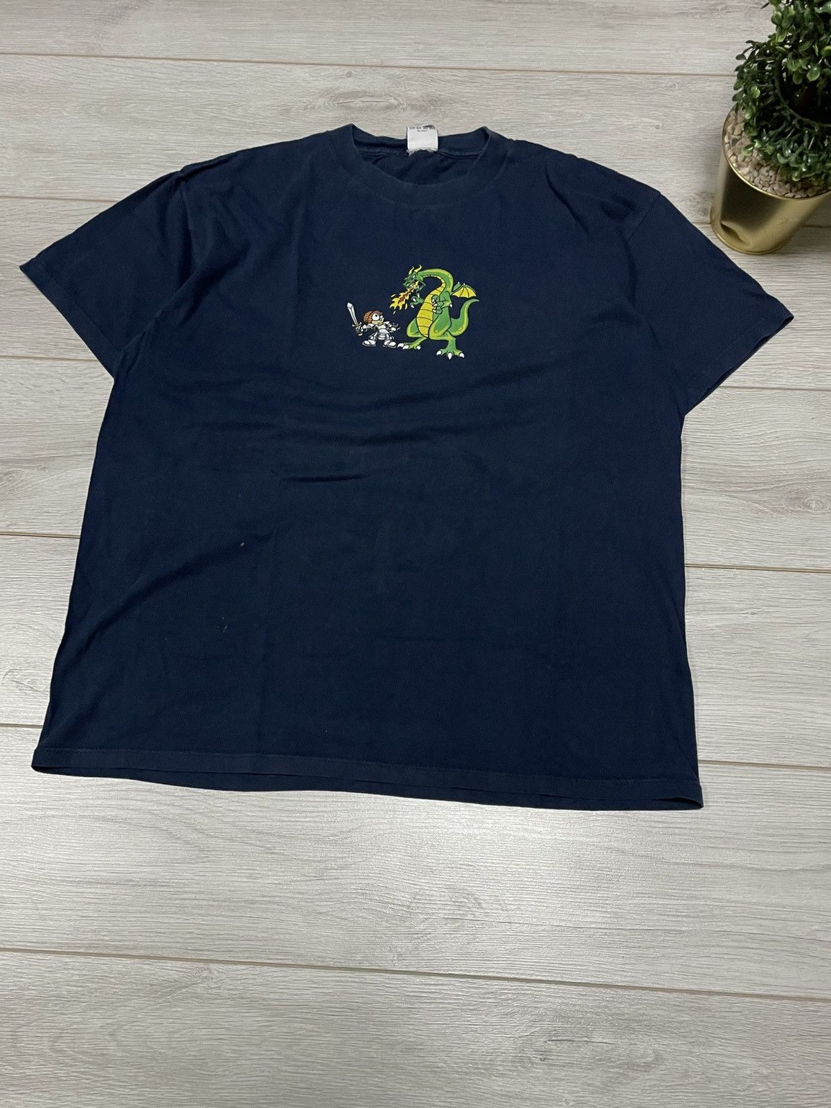 Vintage Vintage To The Edge Skate Shirt. Fart flame dragon humor USA Size US XL / EU 56 / 4 - 3 Thumbnail