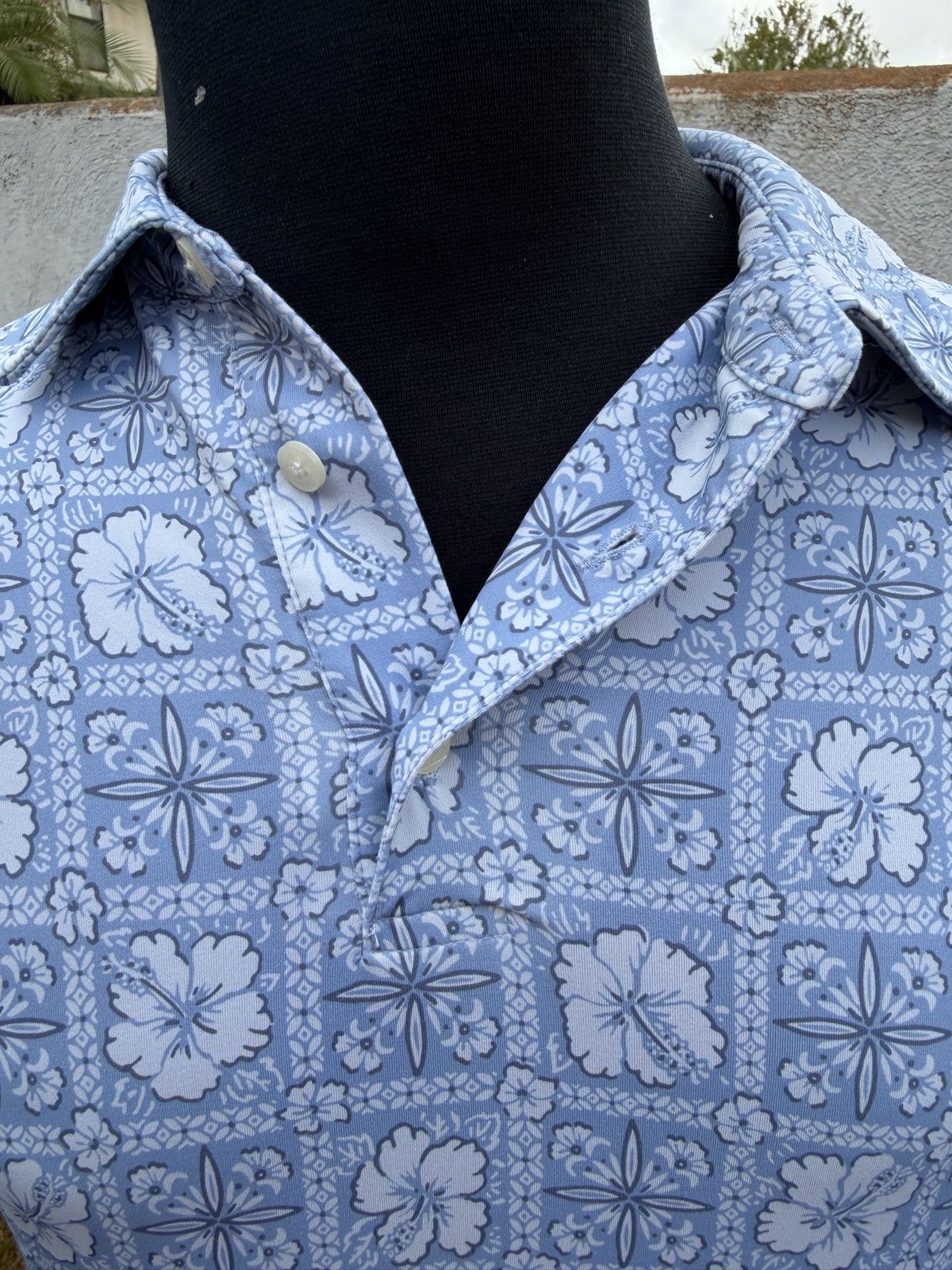 Reyn Spooner PreOwned Reyn Spooner Polo Shirt Blue Hawaiian Print Men's S Size US S / EU 44-46 / 1 - 3 Thumbnail