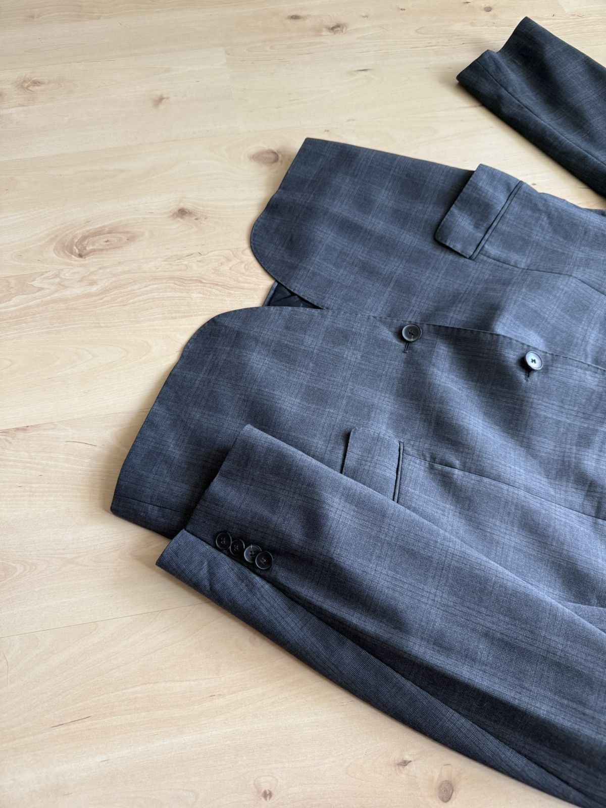 Hugo Boss Hugo Boss x Guabello Super 120 wool blazer jacket Size US L / EU 52-54 / 3 - 3 Thumbnail