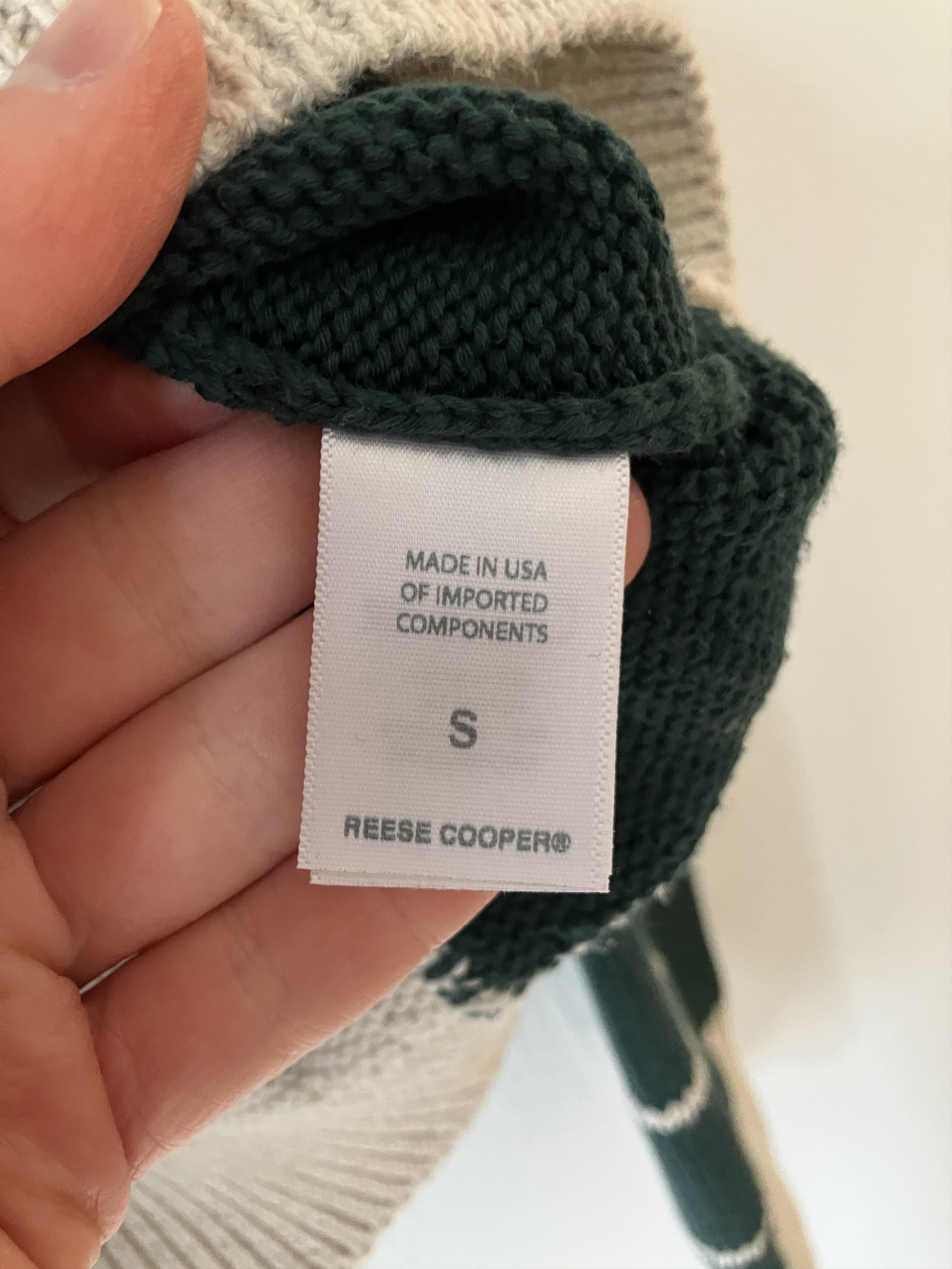 Reese Cooper Reese Cooper Checked Deer Sweater Size US S / EU 44-46 / 1 - 5 Thumbnail