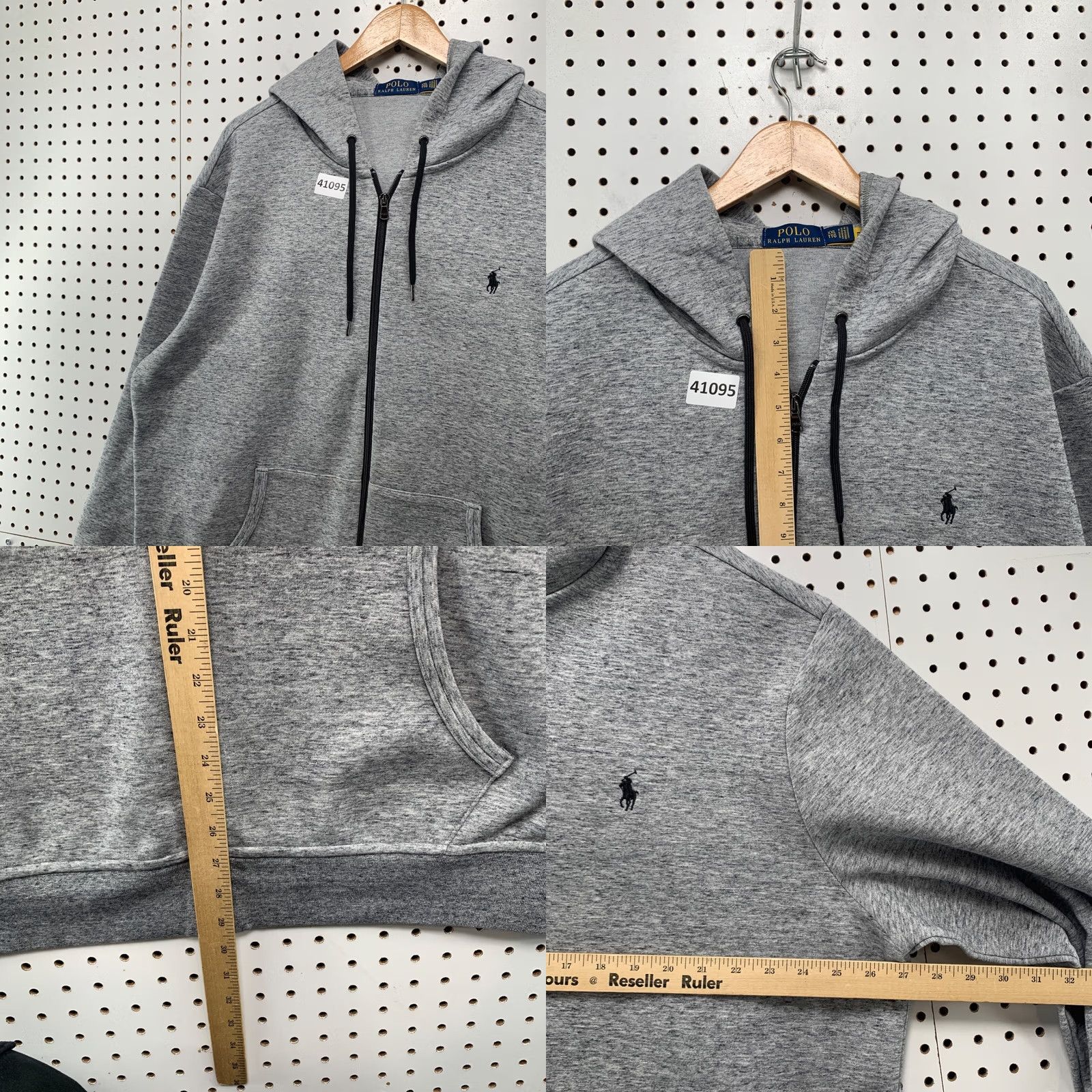 Polo Ralph Lauren Polo Ralph Lauren Performance Zip Hoodie Sweatshirt Mens 2XL Gray Pony 27x29.5 Size US XXL / EU 58 / 5 - 9 Thumbnail