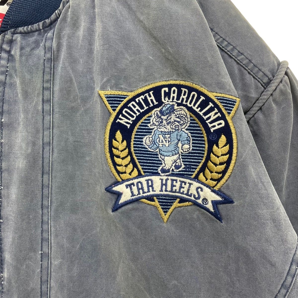 Nutmeg Vtg Nutmeg Mills University North Caronila Bomber Jacket Size US L / EU 52-54 / 3 - 10 Thumbnail