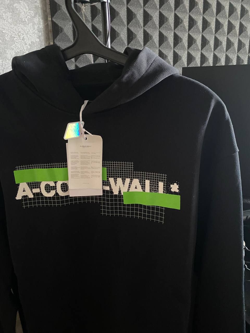 A-COLD-WALL* A-Cold-Wall* Black Grid Hoodie Size US M / EU 48-50 / 2 - 7 Thumbnail