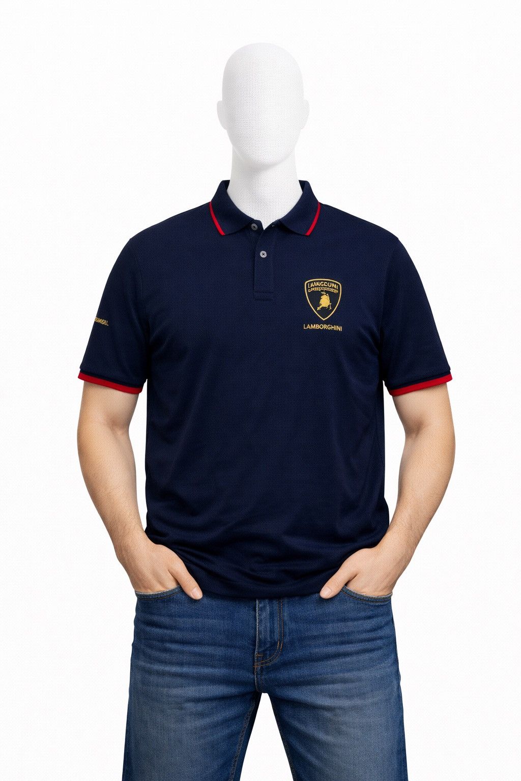 Lamborghini Lamborghini Racing Big Logo Polo Shirt Size L Size US L / EU 52-54 / 3 - 1 Thumbnail