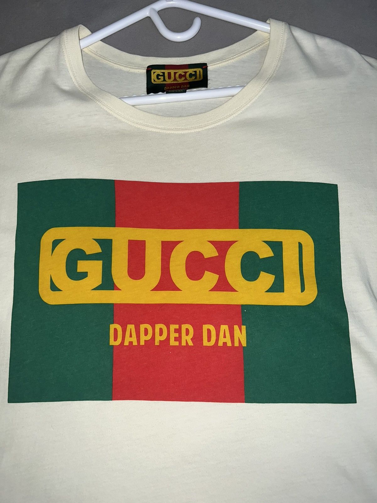 Gucci Dapper Dan Gucci Collab Tshirt Beige / Offwhite Size US M / EU 48-50 / 2 - 2 Thumbnail