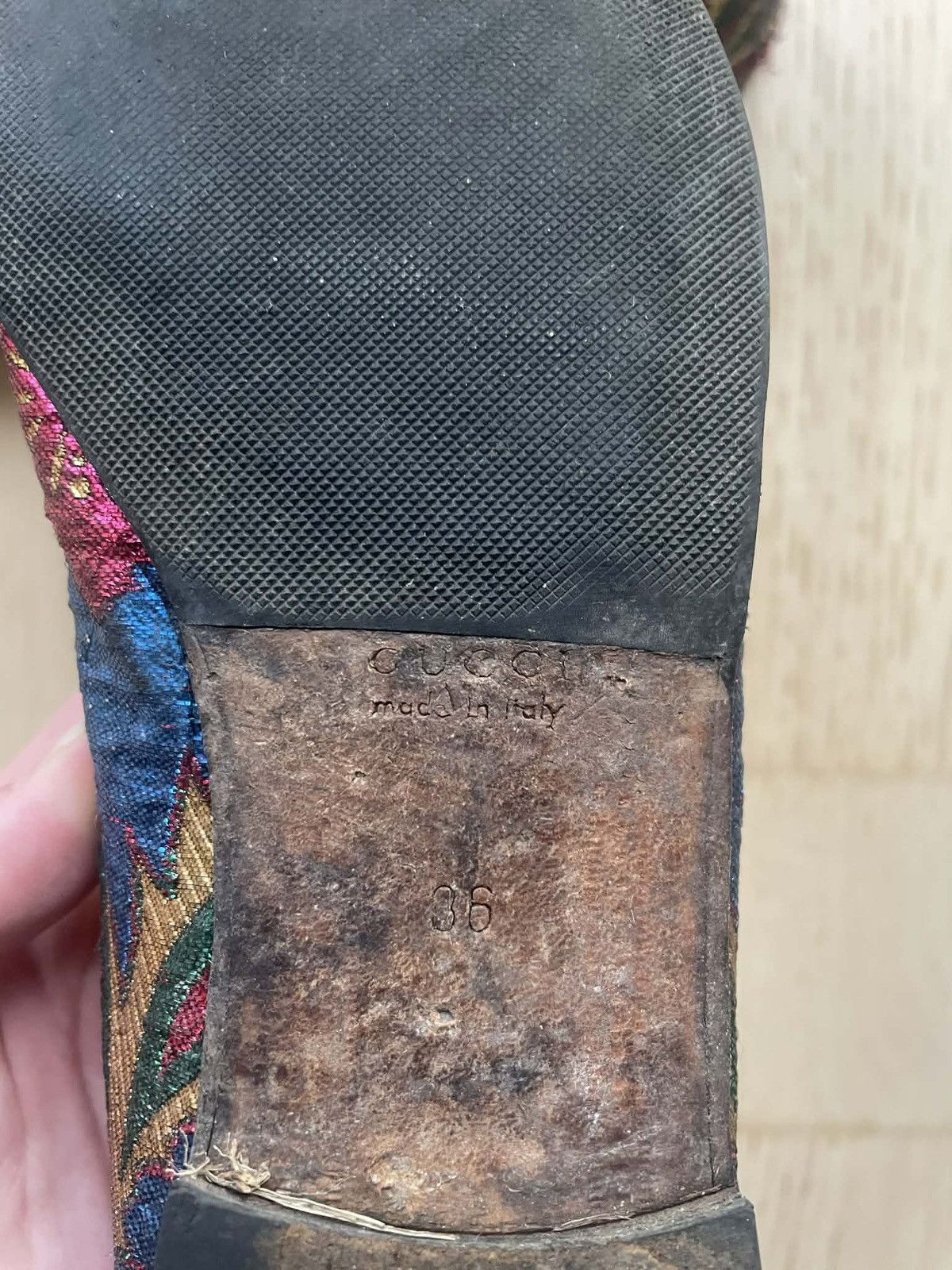 Gucci Mocasins gucci brocate luxury very rare item vintage LASTT Size US 6 / IT 36 - 6 Thumbnail