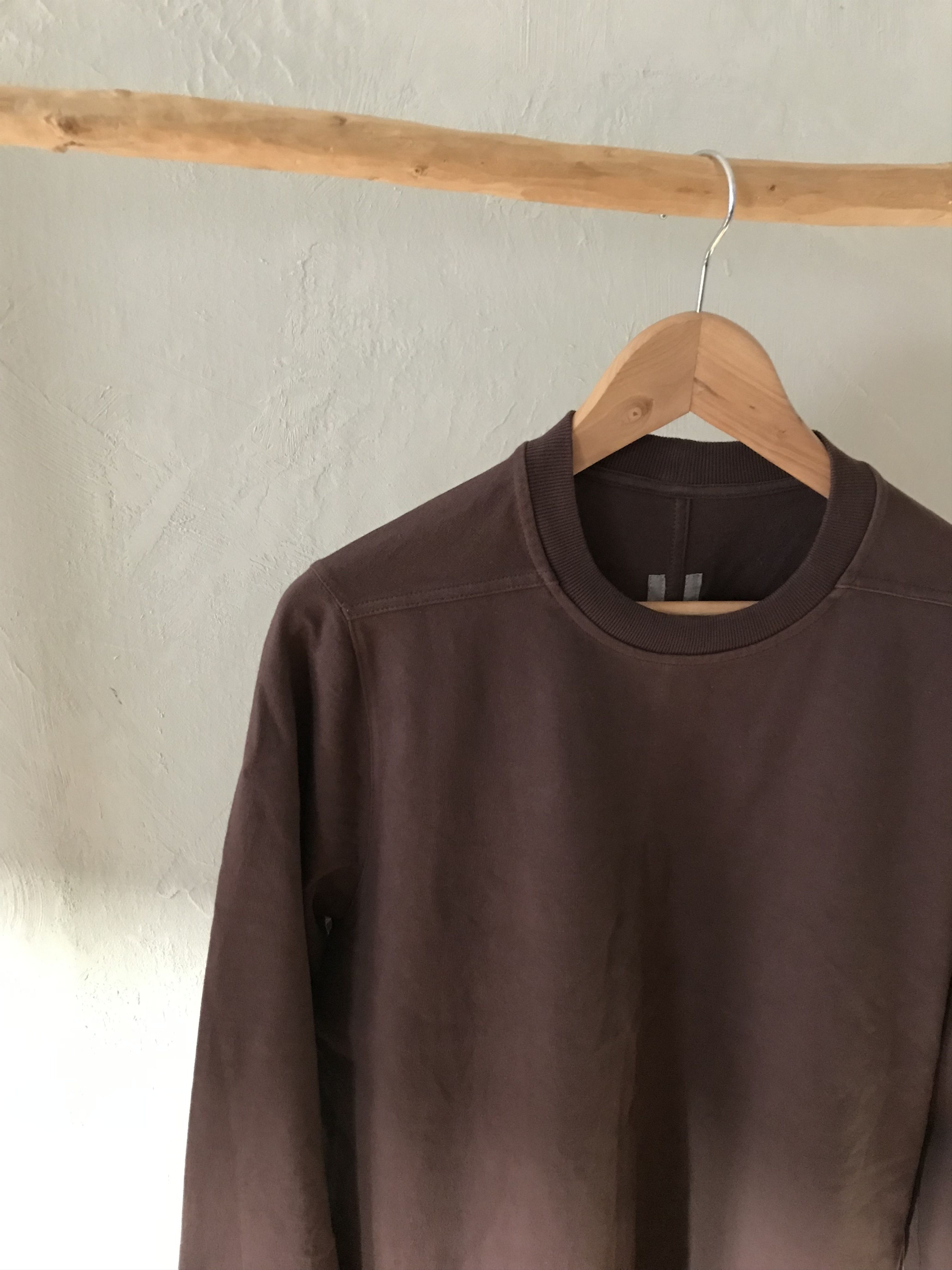 Rick Owens FW16 Rick Owens "Mastodon" jumbo sweatshirt, "macassar" Size US S / EU 44-46 / 1 - 2 Thumbnail