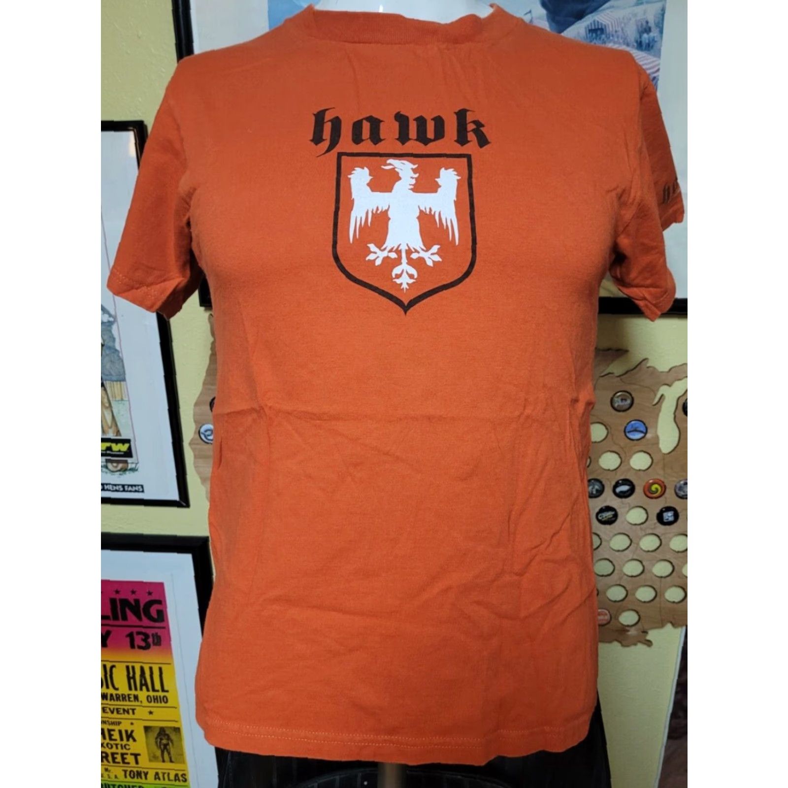 Vintage Tony Hawk T-Shirt Skateboarding Apparel Logo Graphic Tee XS XSmall Men Orange 100% Cotton Short Sleeve Women/Men? Size US XS / EU 42 / 0 - 2 Thumbnail