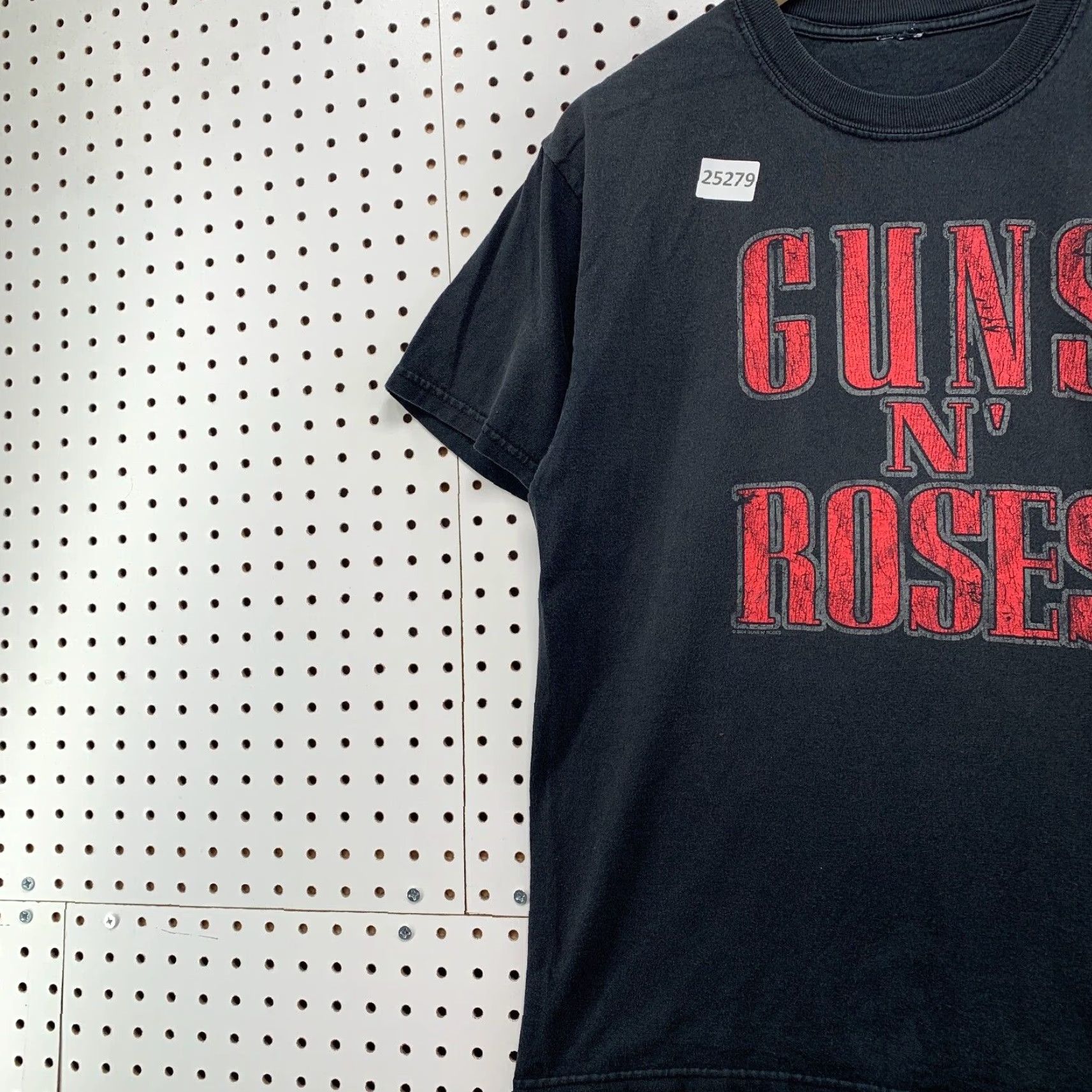 Spell VINTAGE Guns N' Roses Shirt Black Spell Out Graphic Band Tee Adult L Music Mens Size US L / EU 52-54 / 3 - 3 Thumbnail