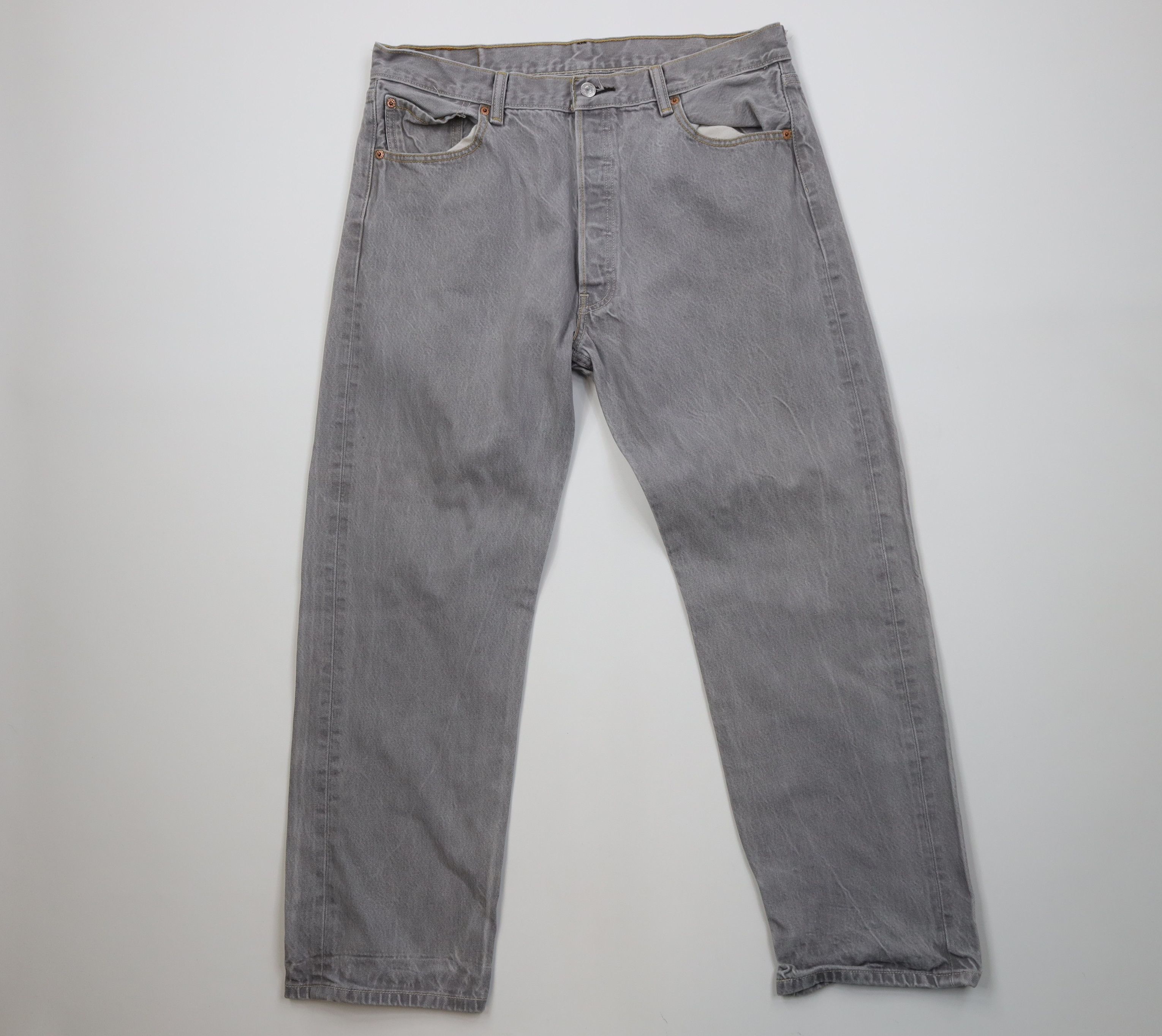 Levi's Vintage Y2K Levis 501xx Button Original Straight Leg Jeans Size US 38 / EU 54 - 1 Thumbnail