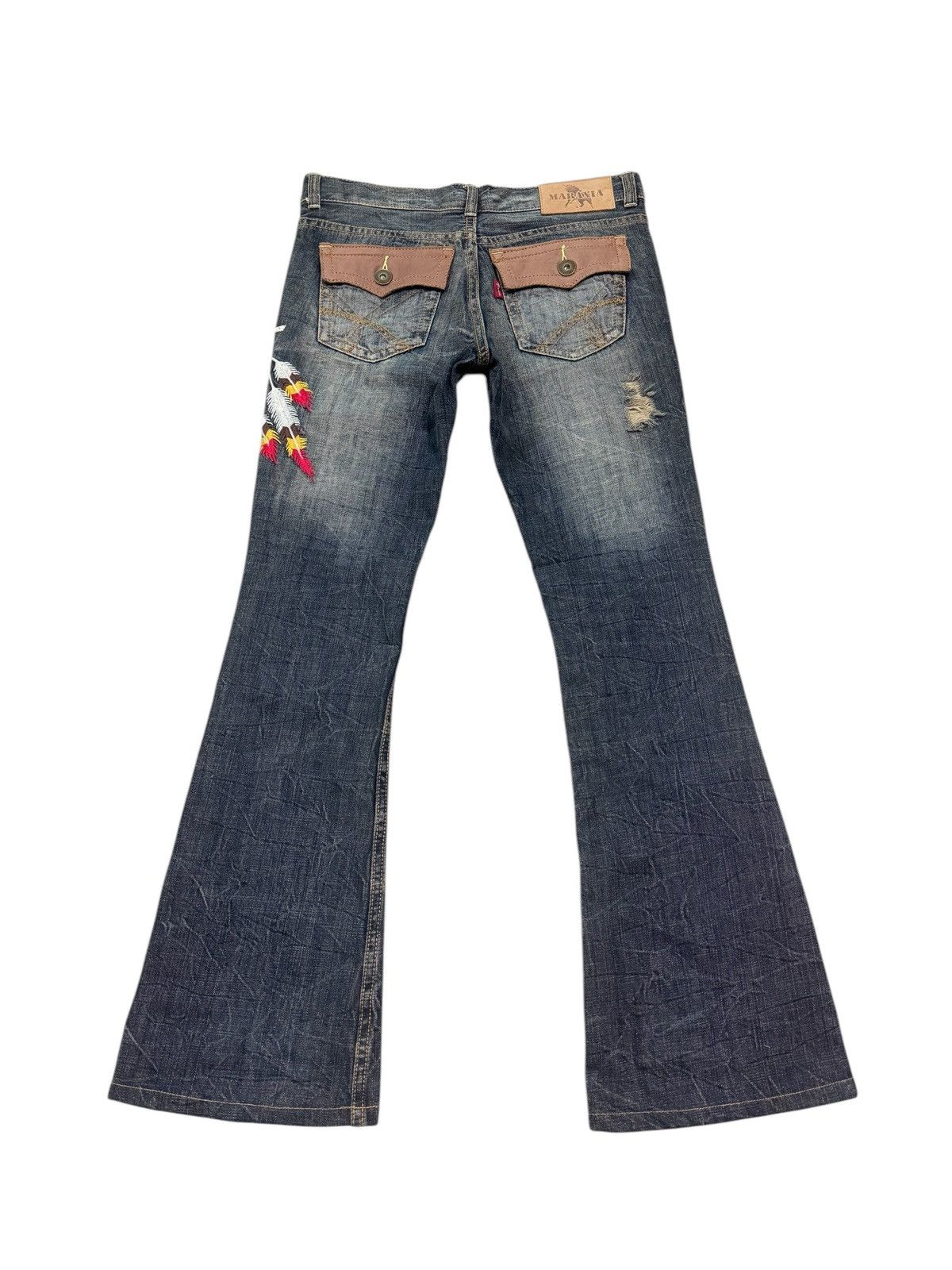 If Six Was Nine JAPANESE BRAND MARAXIA FLARE JEANS Size 30" / US 8 / IT 44 - 8 Thumbnail