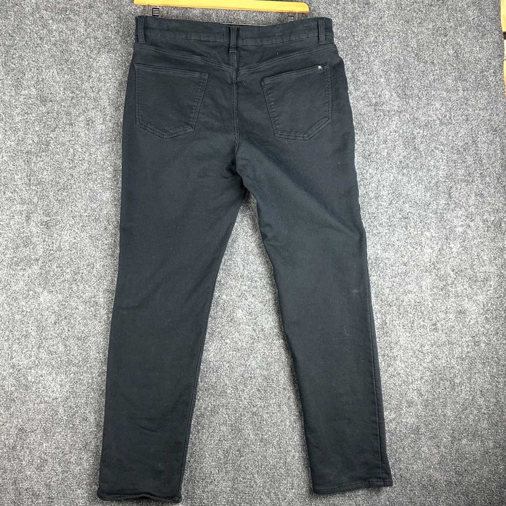 Banana Republic Banana Republic Black Cotton Stretch 5 Pocket Pant Flat Front Men 36 Size US 36 / EU 52 - 7 Thumbnail