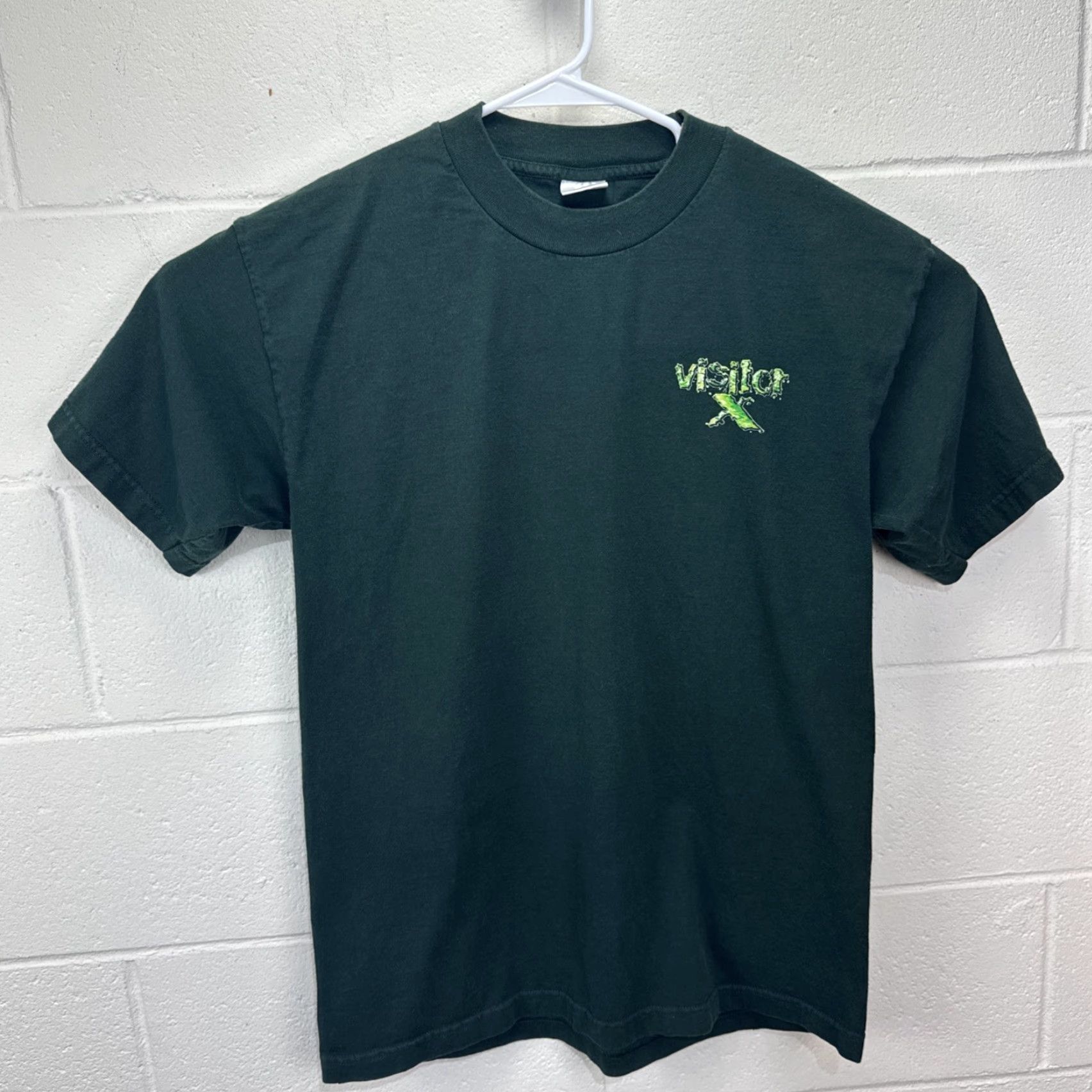 Vintage VINTAGE Murina 90s Alien T-Shirt Men Large Green Graphic Short Sleeve Retro Size US L / EU 52-54 / 3 - 2 Thumbnail