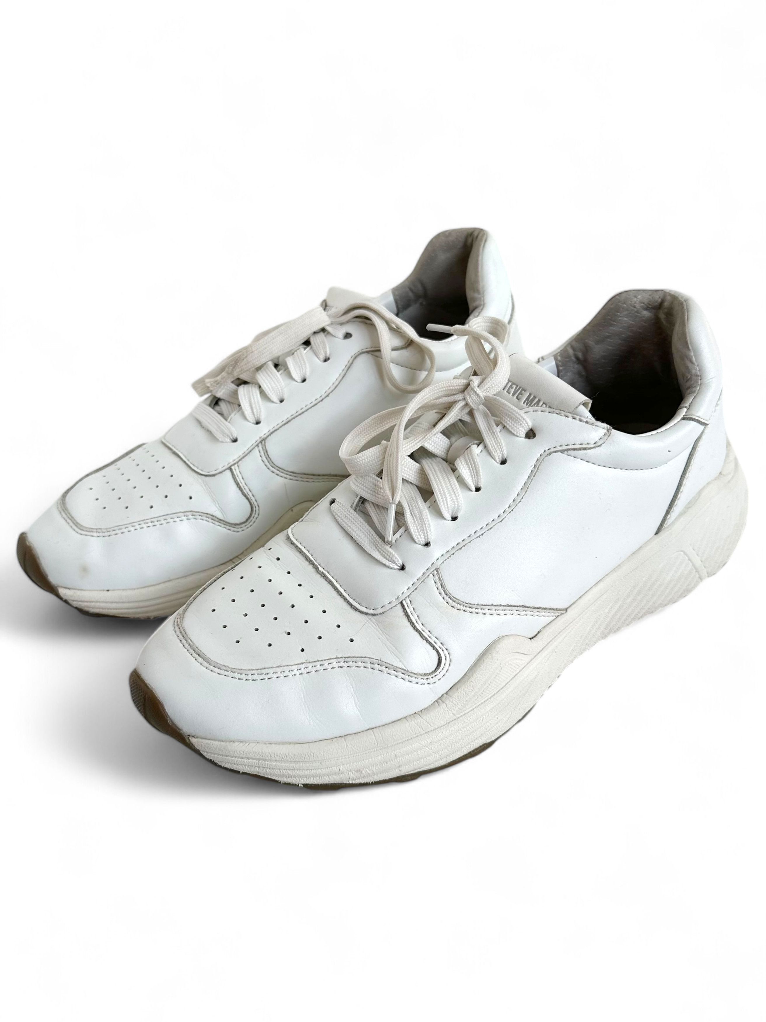 Steve Madden Steve Madden Leather Low Top Sneakers Size US 11 / EU 44 - 3 Thumbnail