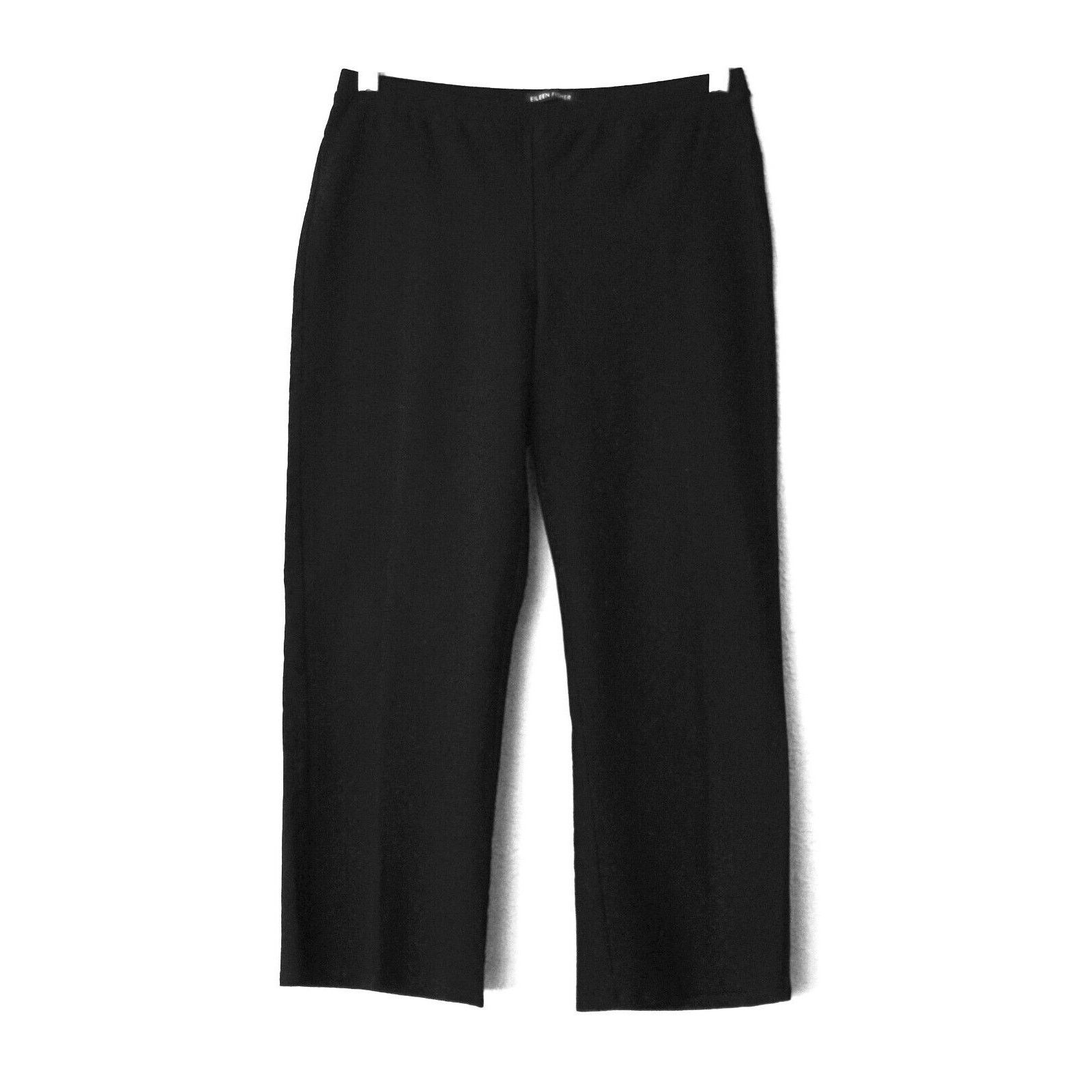 Eileen Fisher EILEEN FISHER Stretchy Elastic Waist Straight Leg Pant Sz XS Size 27" / US 4 / IT 40 - 1 Thumbnail