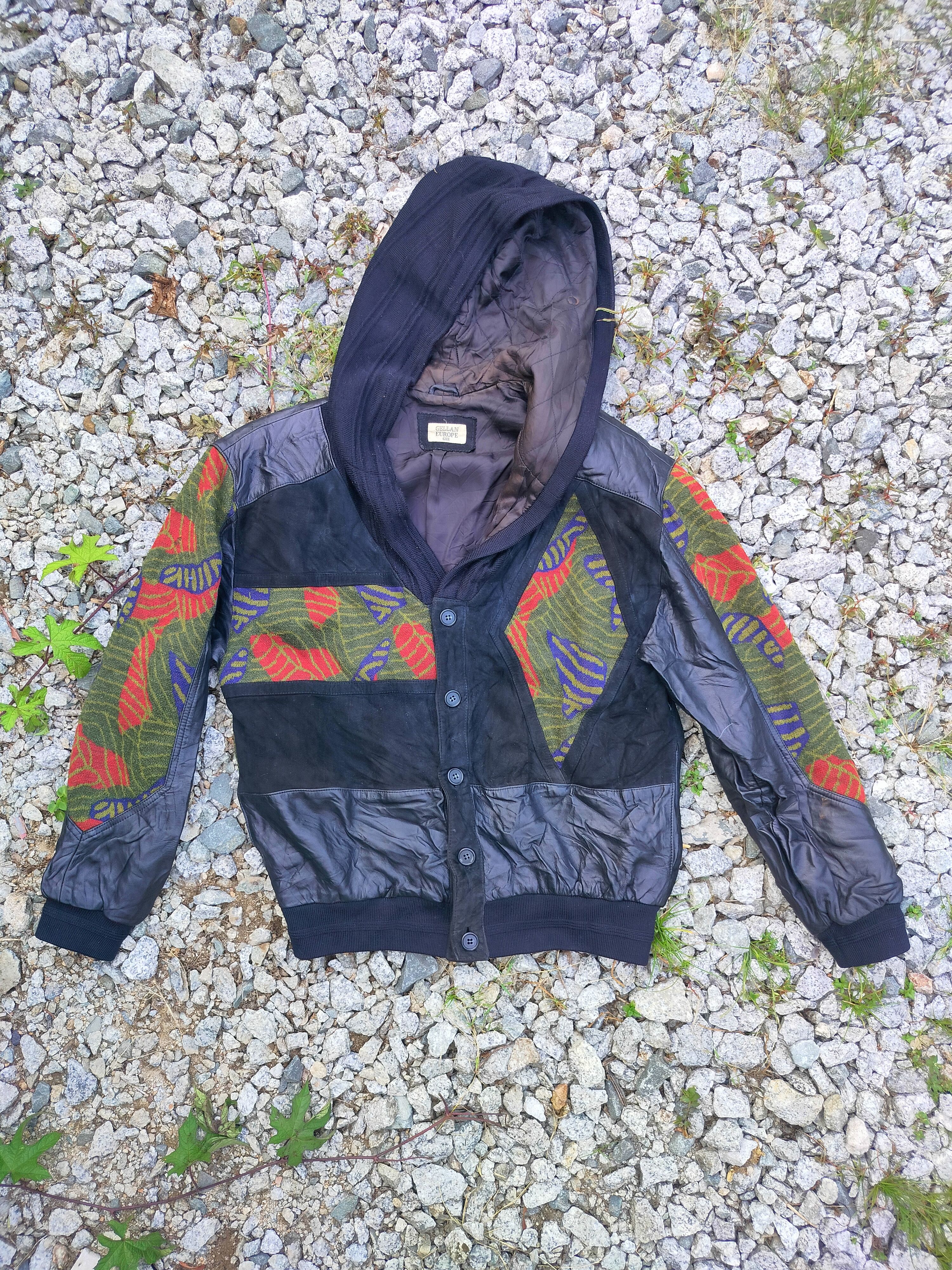 Other GELLAN EUROPE NAVAJO HOODIE BUTTON UP LEATHER JACKET Size US M / EU 48-50 / 2 - 1 Thumbnail