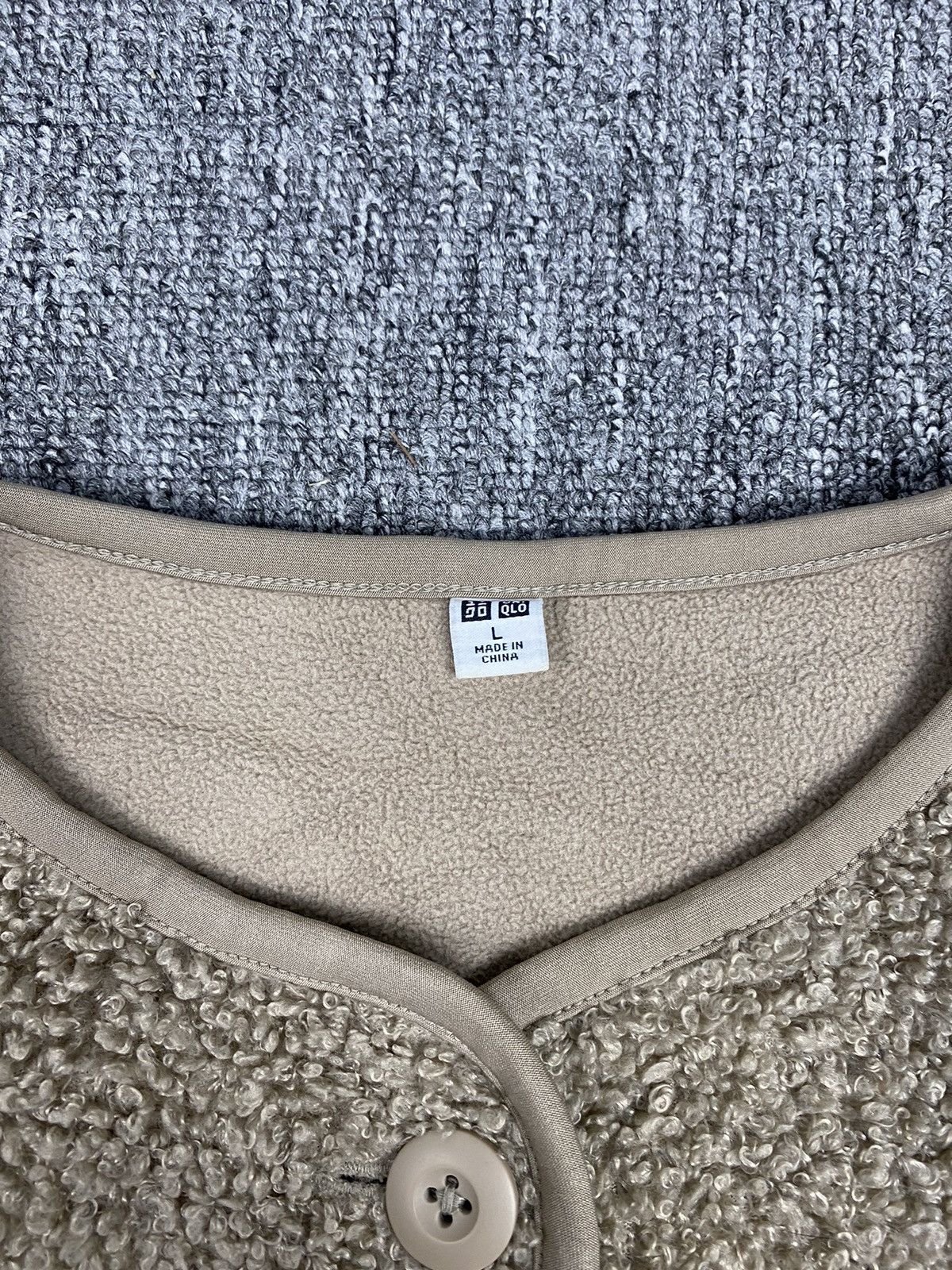Japanese Brand × Uniqlo Cropped Fleece Cardigan L Size L / US 10 / IT 46 - 4 Thumbnail