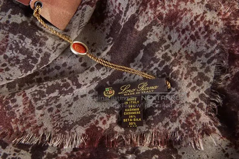 Loro Piana LORO PIANA size 140*140cm Fine-woven thin scarf shawl cashm Size ONE SIZE - 3 Thumbnail