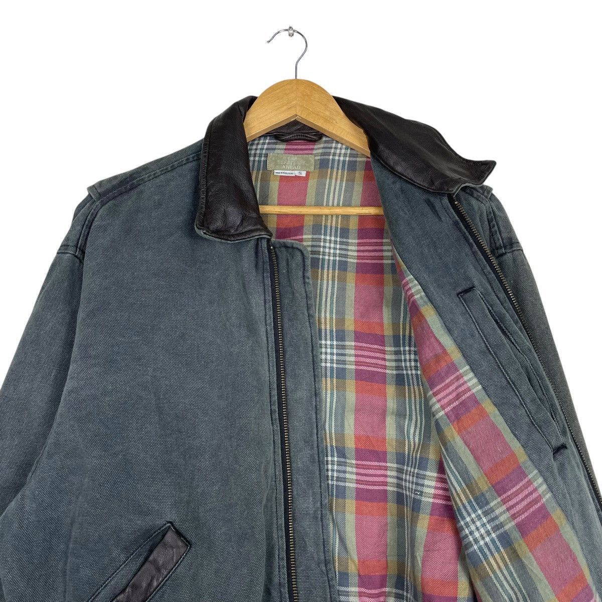 Beauty Beast × Hysteric Glamour × Japanese Brand 💥TERRITORY AHEAD WASHED GREY BOMBER Size US M / EU 48-50 / 2 - 10 Thumbnail