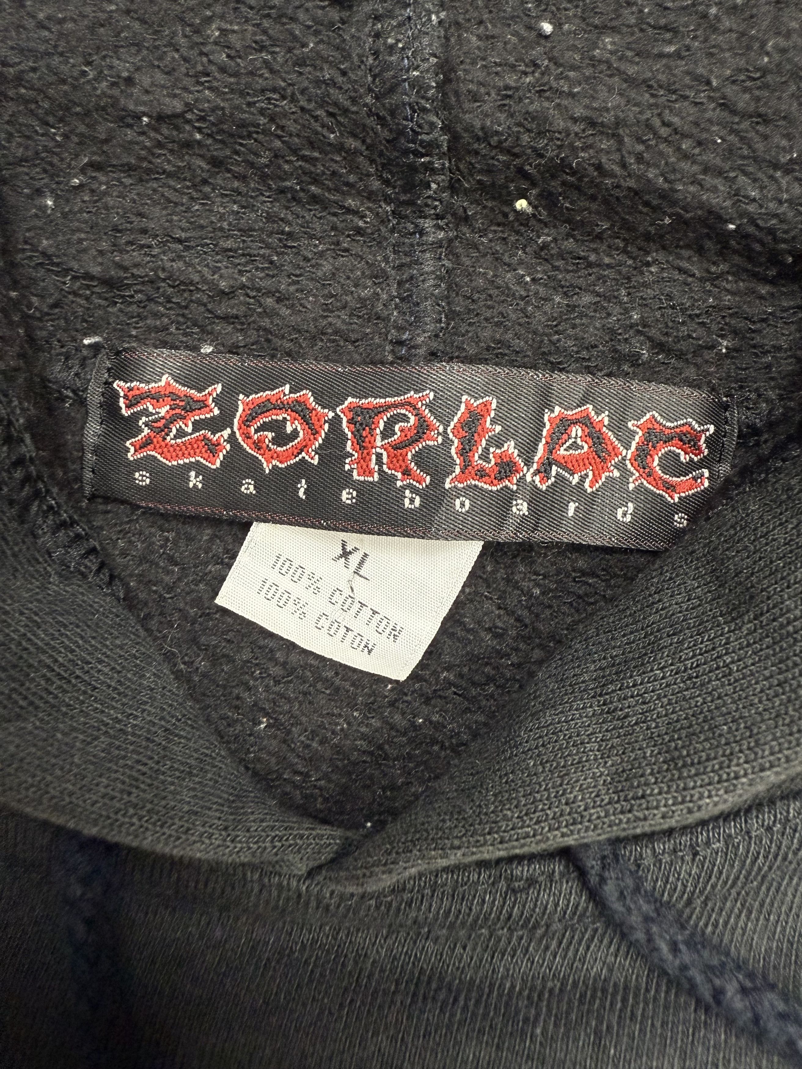 Vintage Vintage Zorlac Skateboards Hoodie Size US XL / EU 56 / 4 - 7 Thumbnail