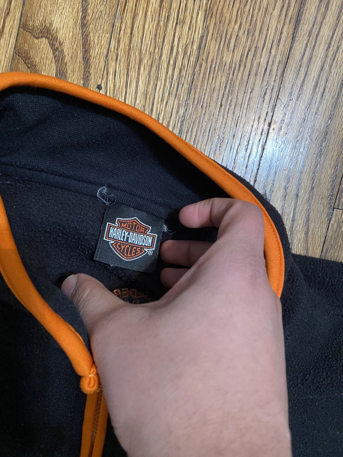 Harley Davidson × Vintage Vintage Harley Davidson fleece jacket Size US XL / EU 56 / 4 - 4 Thumbnail