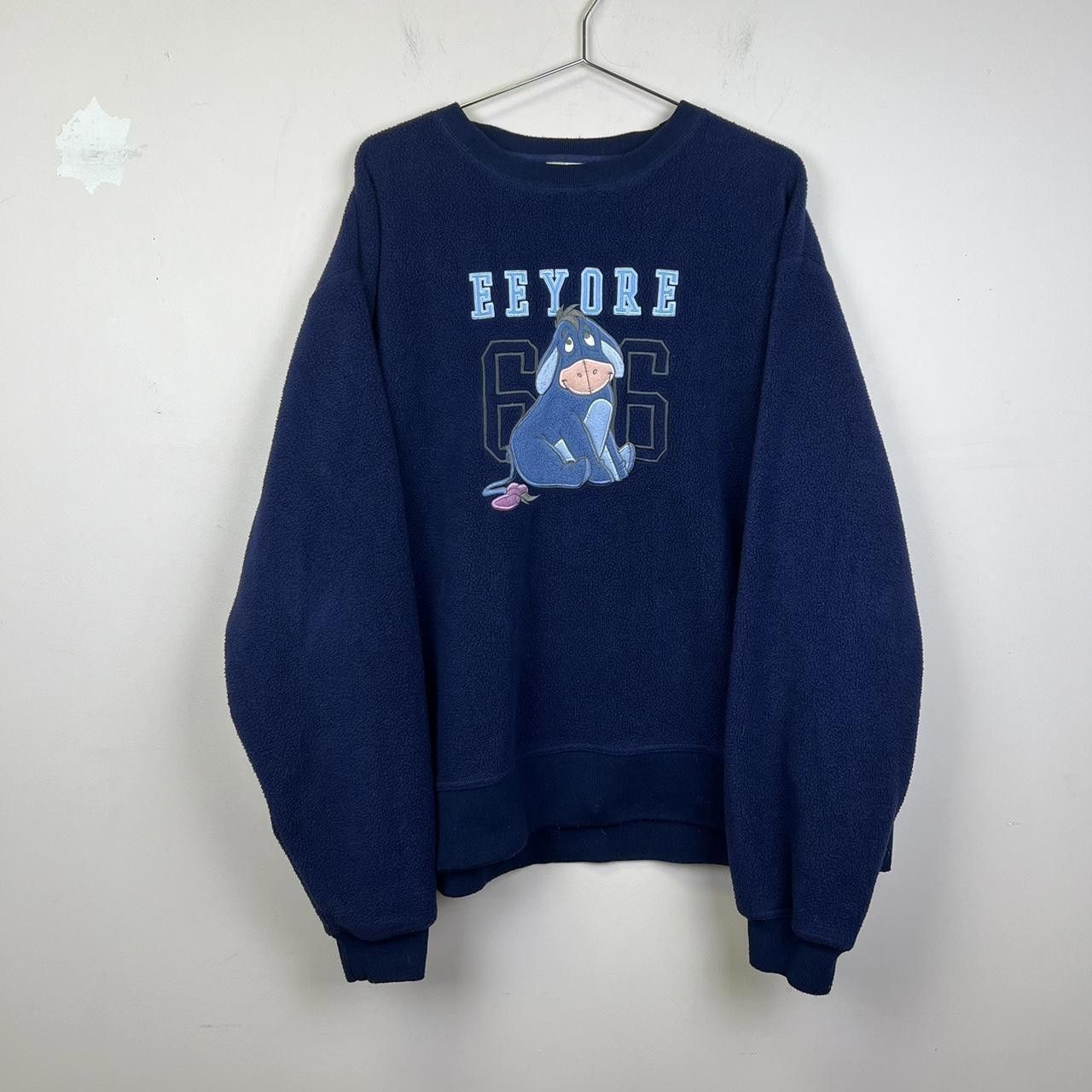 Disney Disney Eeyore Fleece Sweatshirt - Vintage XL 90s Size US XL / EU 56 / 4 - 1 Thumbnail