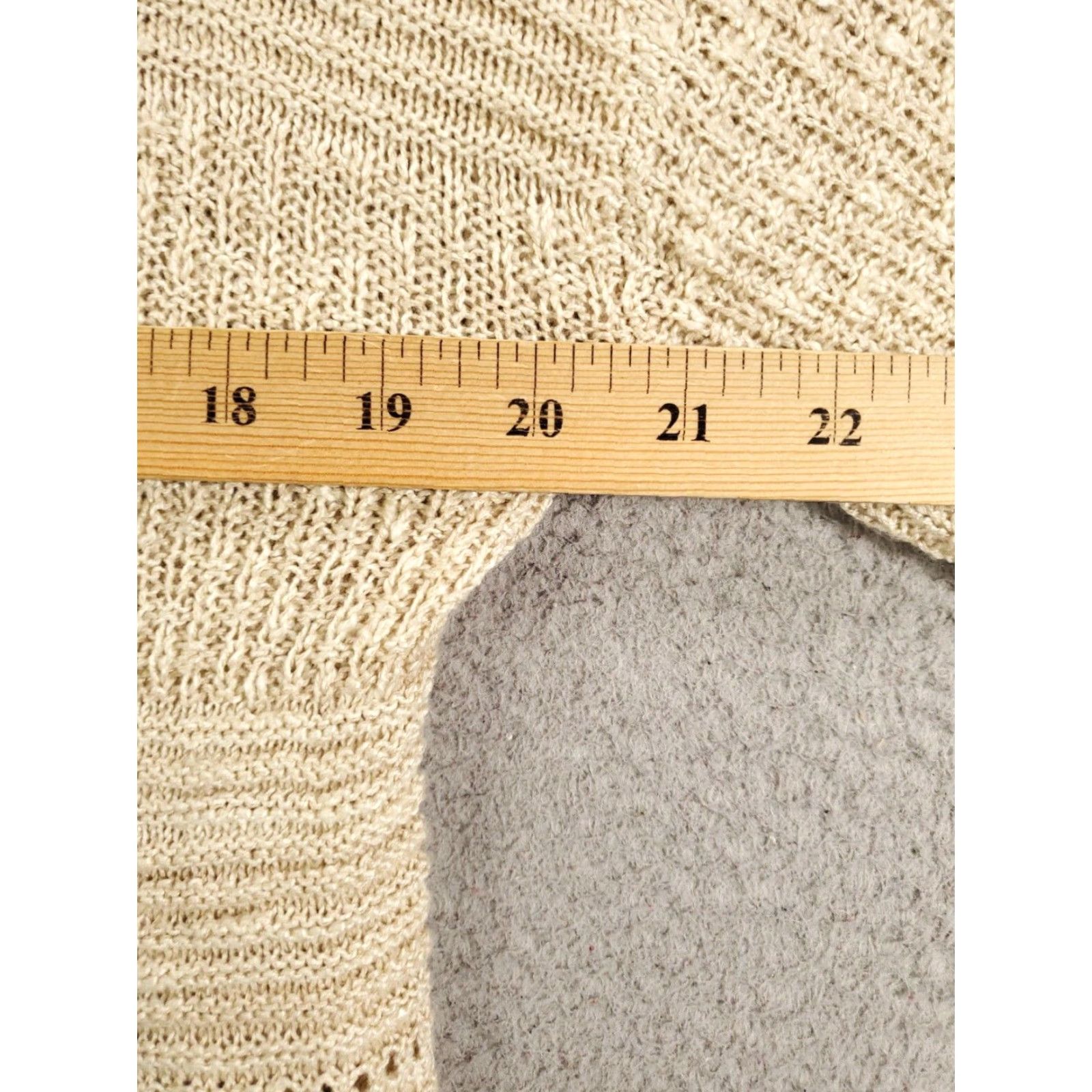 Vintage Knox Rose Sweater Tunic Women L Beige Long Sleeve Knit Boho Lightweight Breathable Fall Winter Spring Bohemian Western Womens Size L / US 10 / IT 46 - 4 Thumbnail