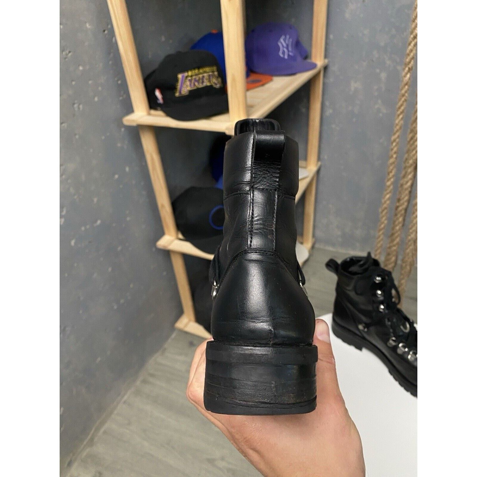 Allsaints AllSaints Franka Leather combat biker Y2K Boots Size US 8 Size US 8 / IT 38 - 13 Thumbnail