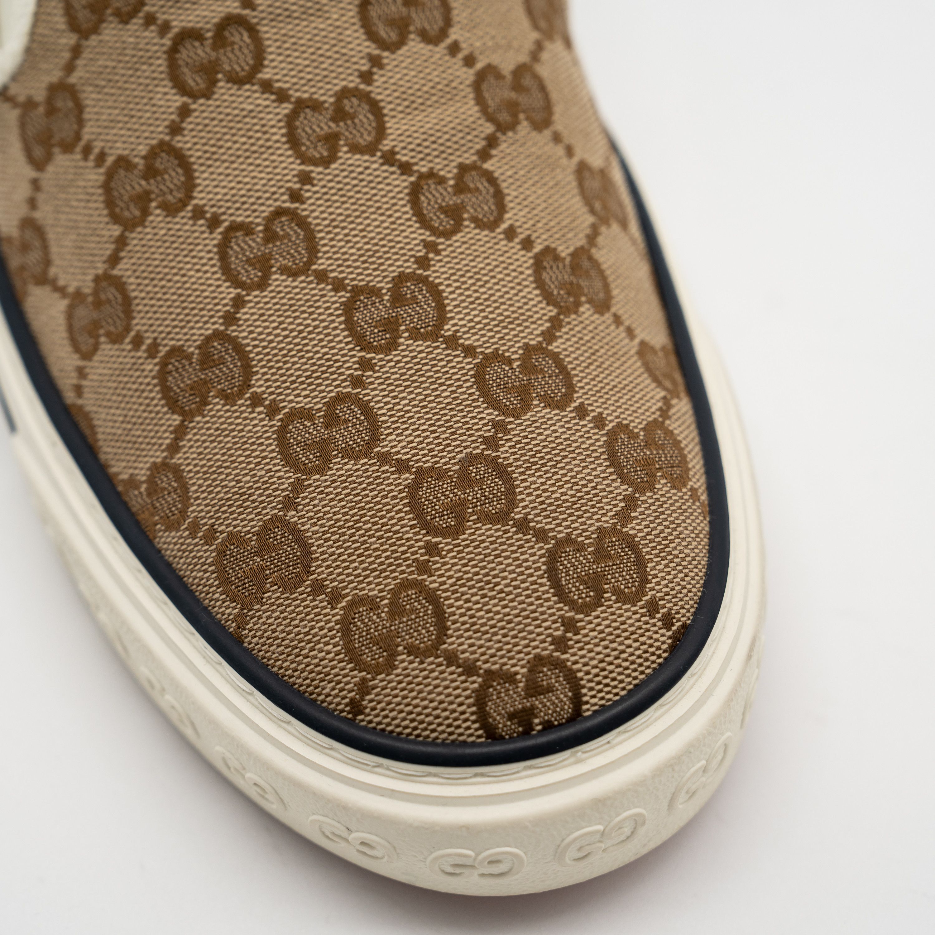 Gucci 13 US Gucci Tennis Slip On Canvas GG Brown Beige Size US 13 / EU 46 - 7 Thumbnail