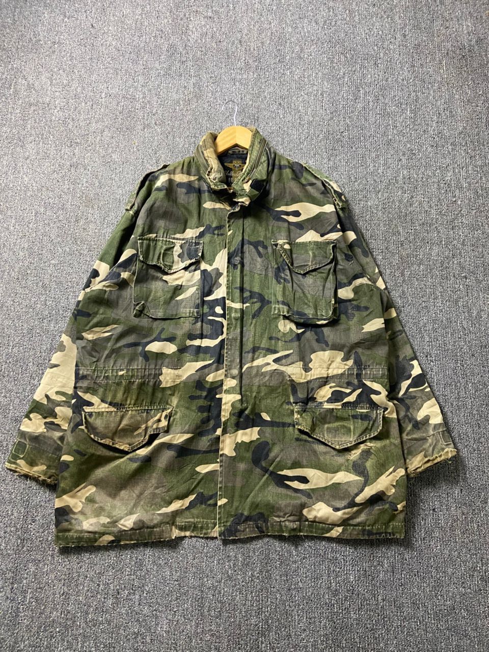 Japanese Brand KSFC Yellow Knife Original Classic Camo Jacket (188) Size US XL / EU 56 / 4 - 1 Thumbnail