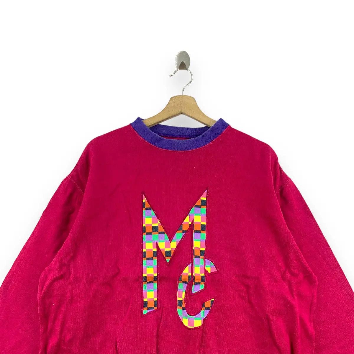 Missoni Vintage 90’ MISSONI CLUB ITALY Rainbow Logo Ringer Size XXL / US 16-18 / IT 52-54 - 5 Thumbnail