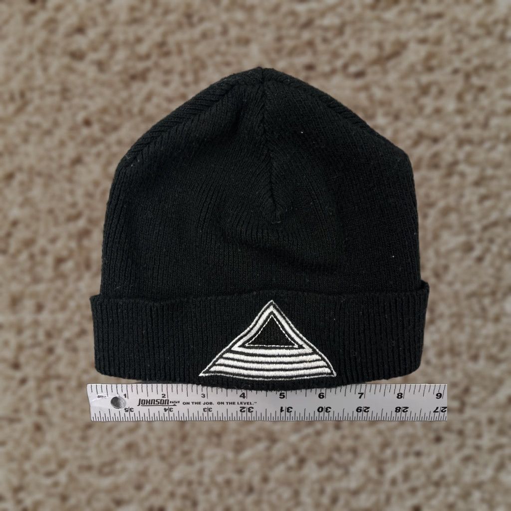 Vintage Pyramid Beanie Toque Adult One Size Black Knit Acrylic Made Italy Size ONE SIZE - 1 Thumbnail
