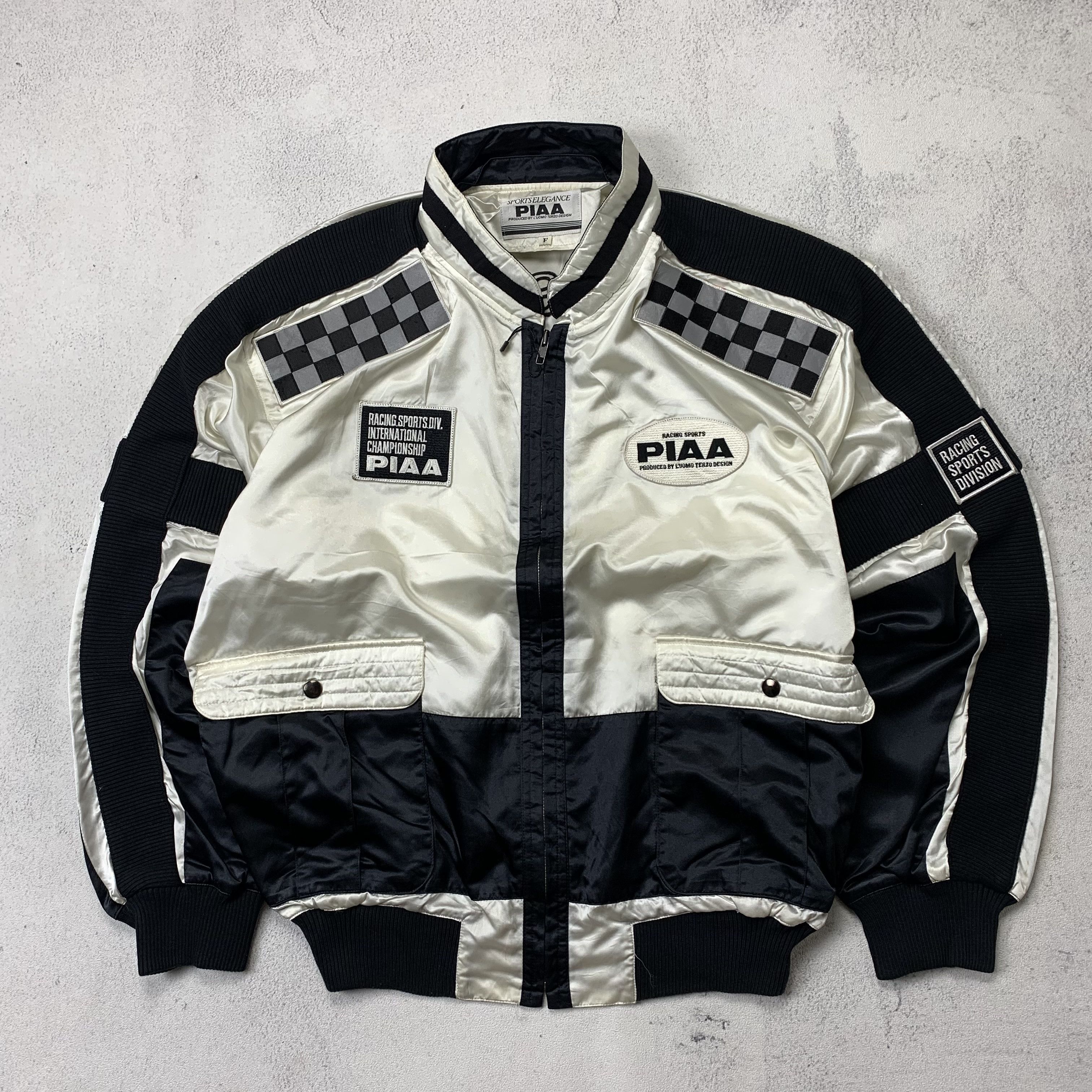 vintage RACING PIAA down black coat as