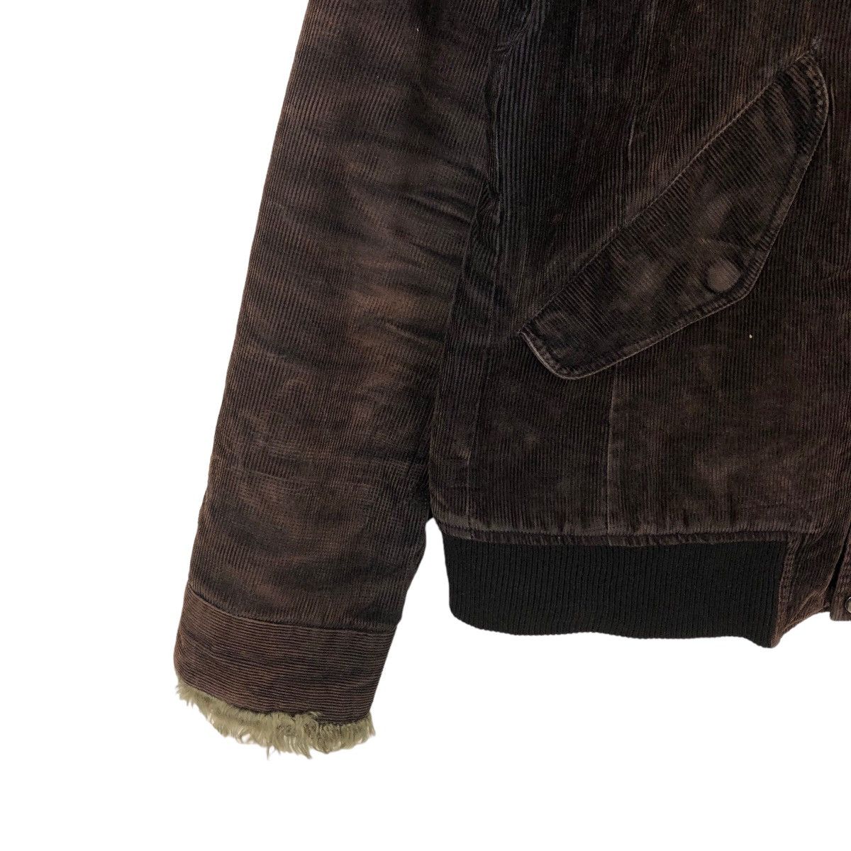 Japanese Brand VINTAGE MOLESKIN JACKET MINK FUR LINING RHYTHM OF LIFE Size US L / EU 52-54 / 3 - 3 Thumbnail