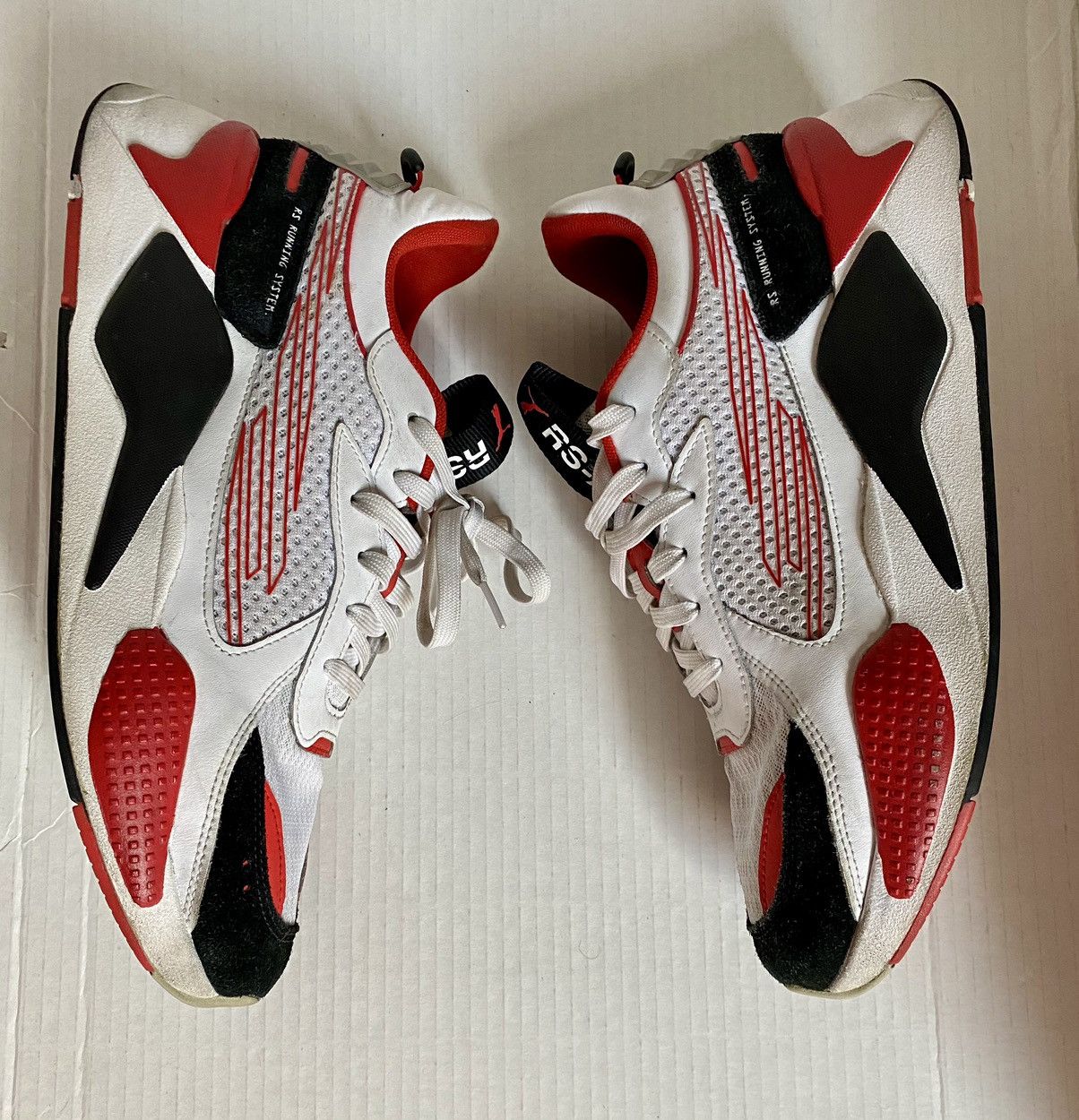 Puma RS-X cyber ‘white high risk red’ puma runners 12 Size US 12 / EU 45 - 4 Thumbnail