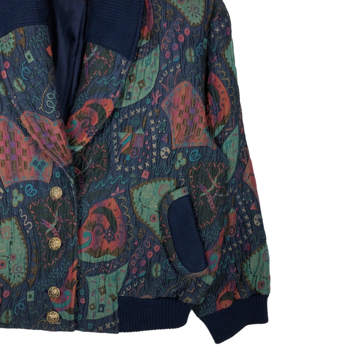 Japanese Brand 🔥Vintage Bomber Jacket Double Collar Reina Art Issey Miyake Size US M / EU 48-50 / 2 - 5 Thumbnail