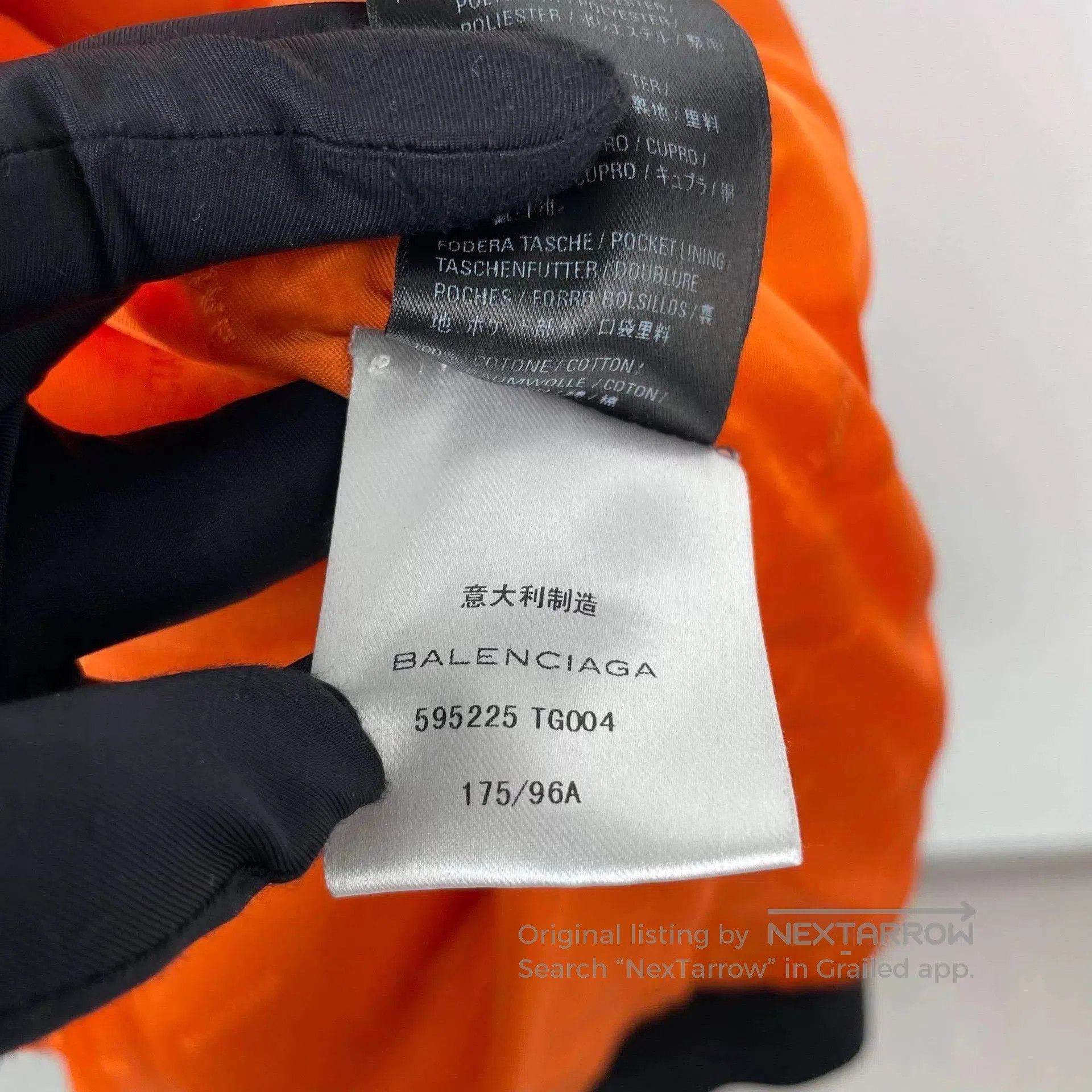 Balenciaga Black Bomber Jacket with Zip Front and Pockets. Size US M / EU 48-50 / 2 - 5 Thumbnail