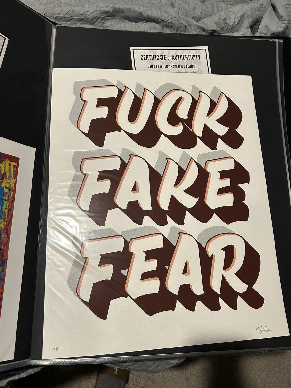 Other “F*CK fake fear” art print Size ONE SIZE - 1 Thumbnail