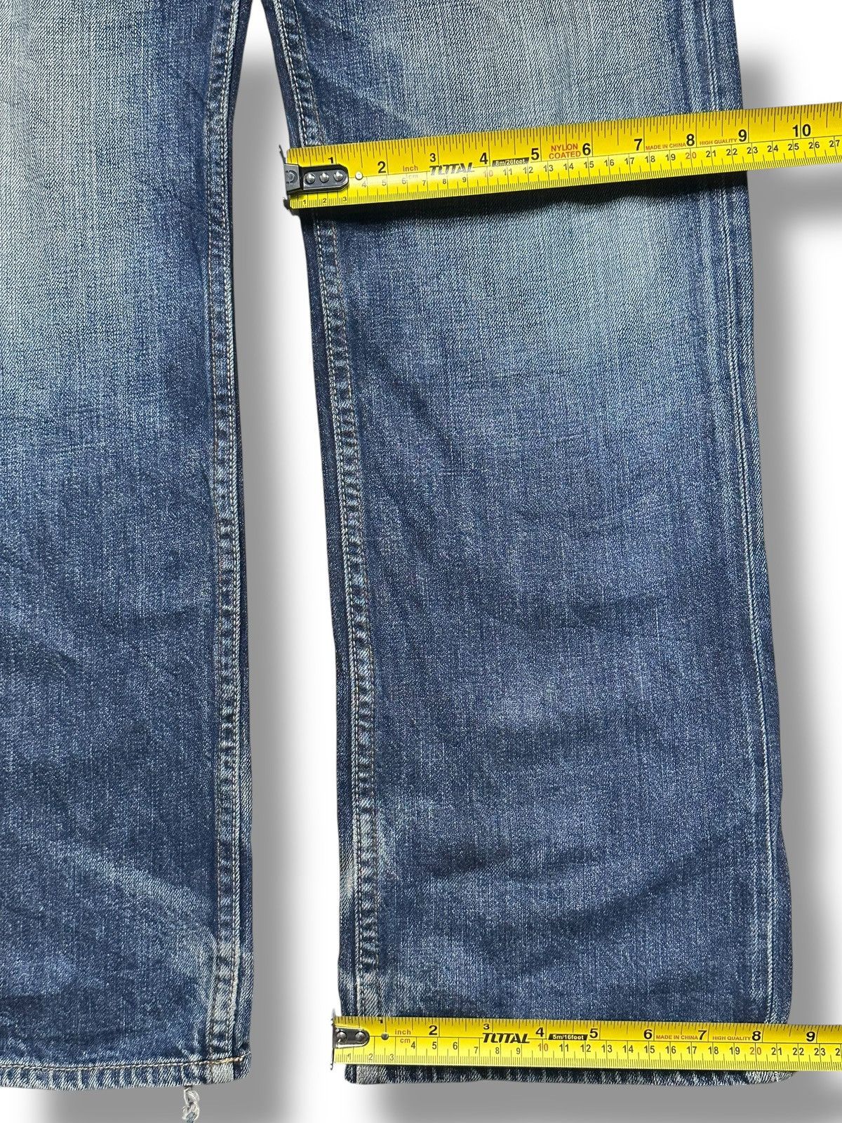 Gap GAP Vintage Straight Loose Distressed Jeans With Faded Wash Size US 31 - 20 Thumbnail