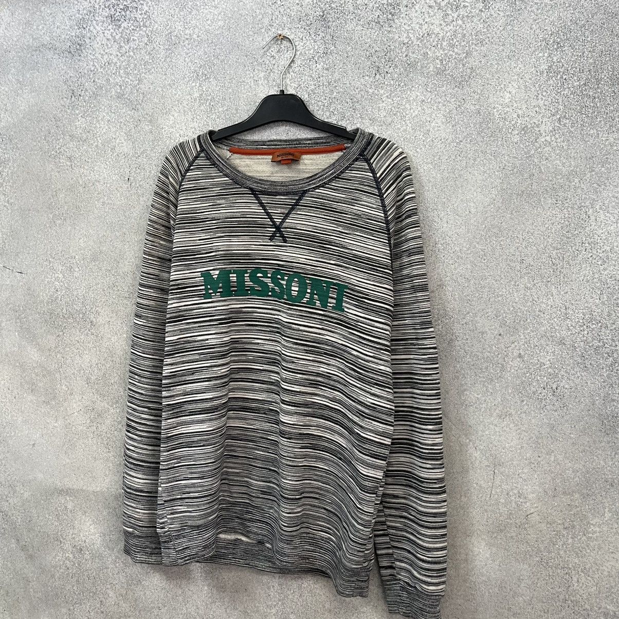 Missoni MISSONI Sweatshirt Big Logo Rainbow Size US L / EU 52-54 / 3 - 6 Thumbnail