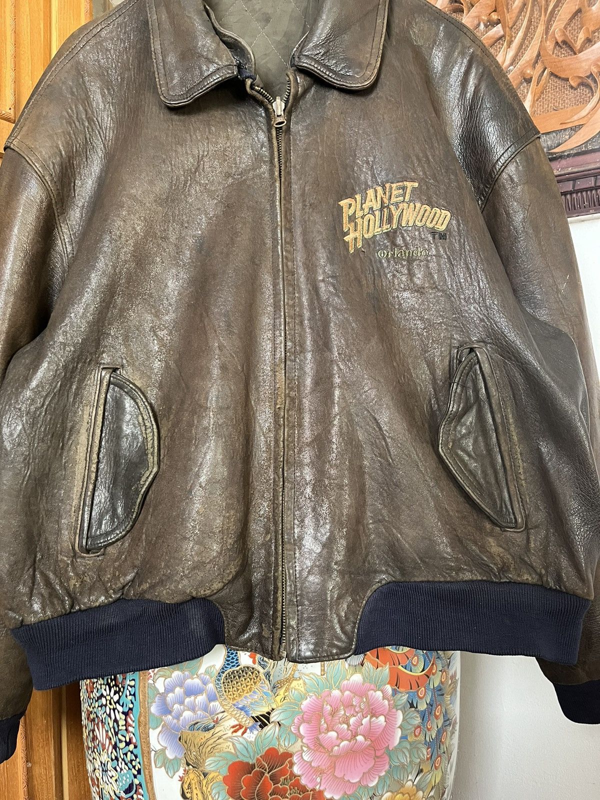 Planet Hollywood 1994 Planet Hollywood Orlando,USA Reversible Suede Jacket Size US XL / EU 56 / 4 - 10 Thumbnail