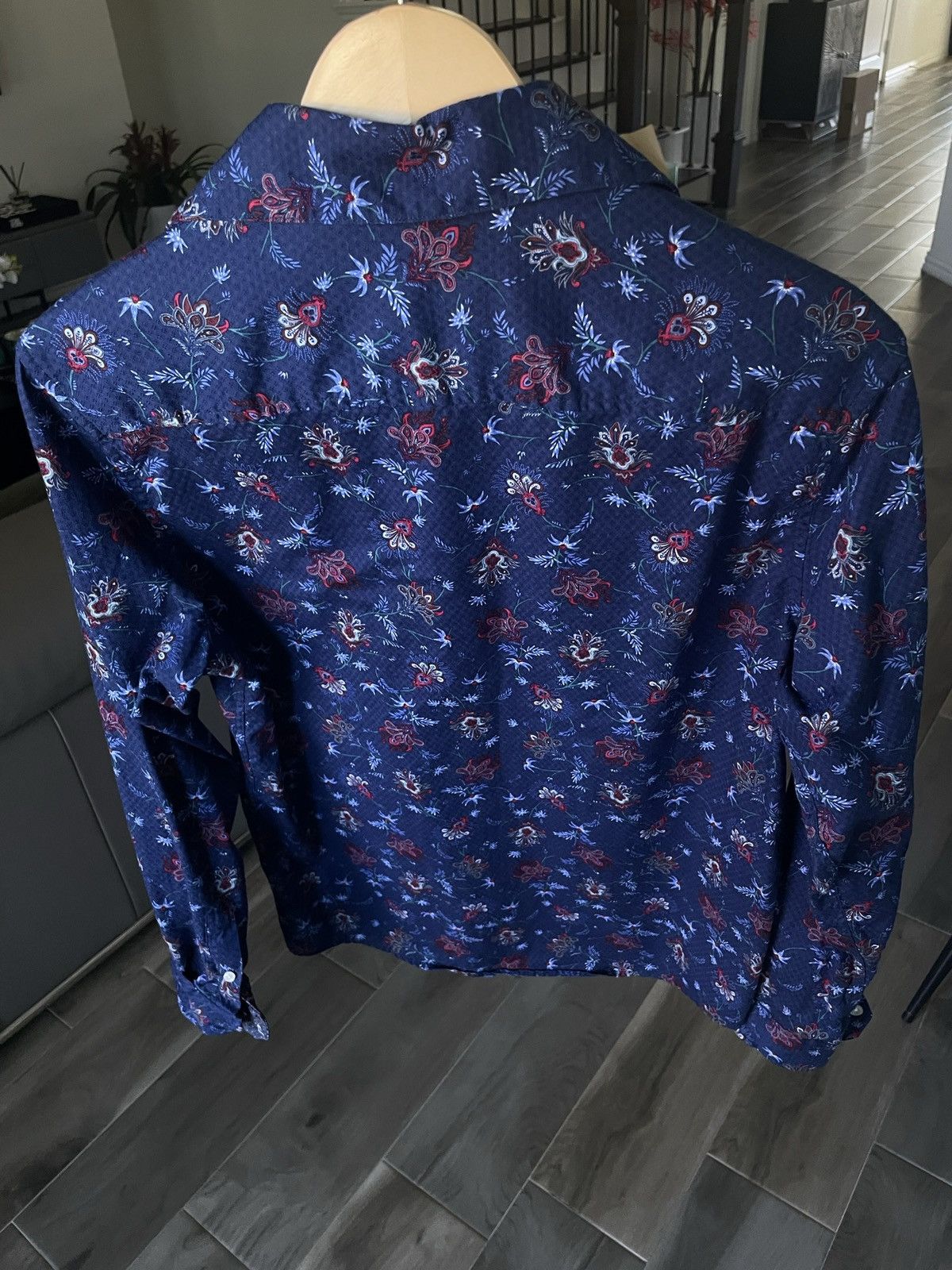 Tasso Elba Floral print button up shirt Size US S / EU 44-46 / 1 - 2 Thumbnail
