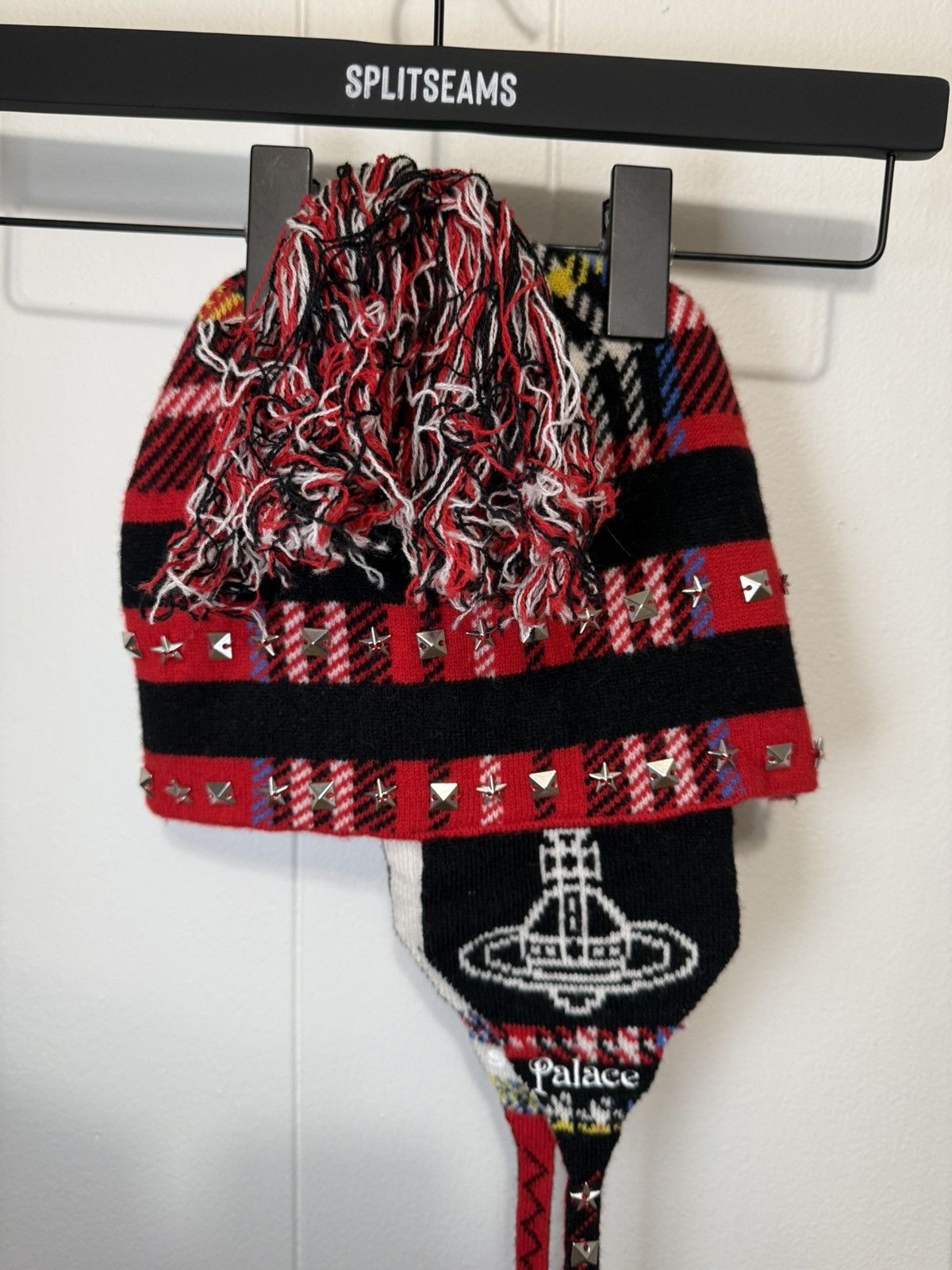 Palace × Vivienne Westwood Palace x Vivienne Westwood Orb Knit Earflap Beanie Size ONE SIZE - 2 Thumbnail