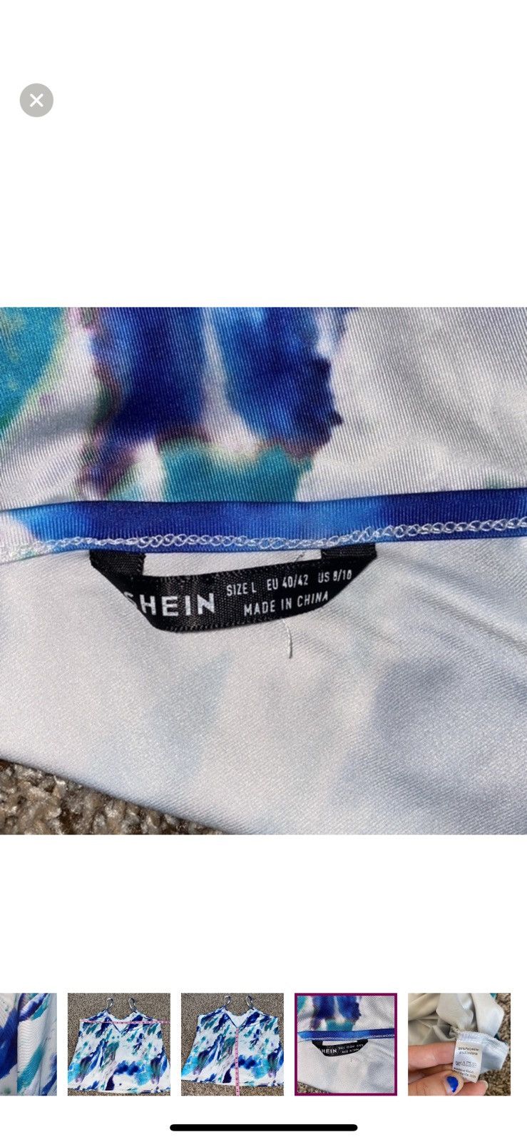 Shein Shein large tie dye print tank top Size L / US 10 / IT 46 - 5 Thumbnail