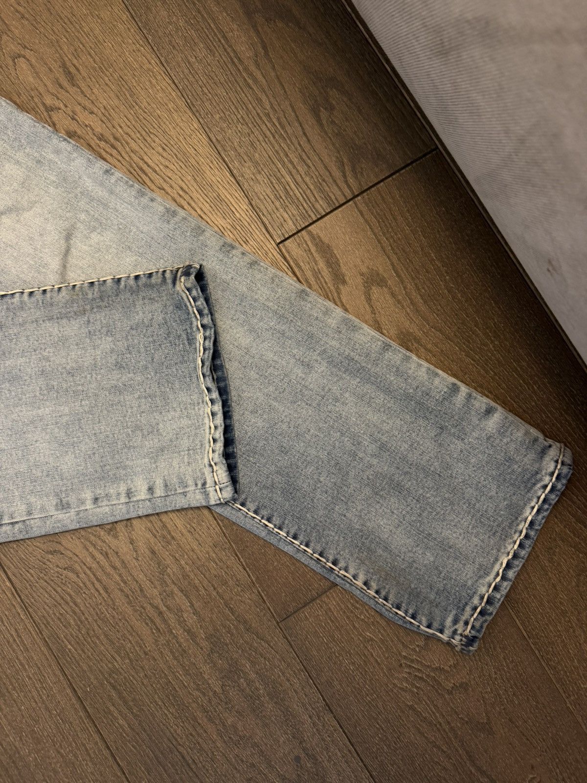 True Religion True Religion Ricky Straight Jeans Size US 32 / EU 48 - 2 Thumbnail