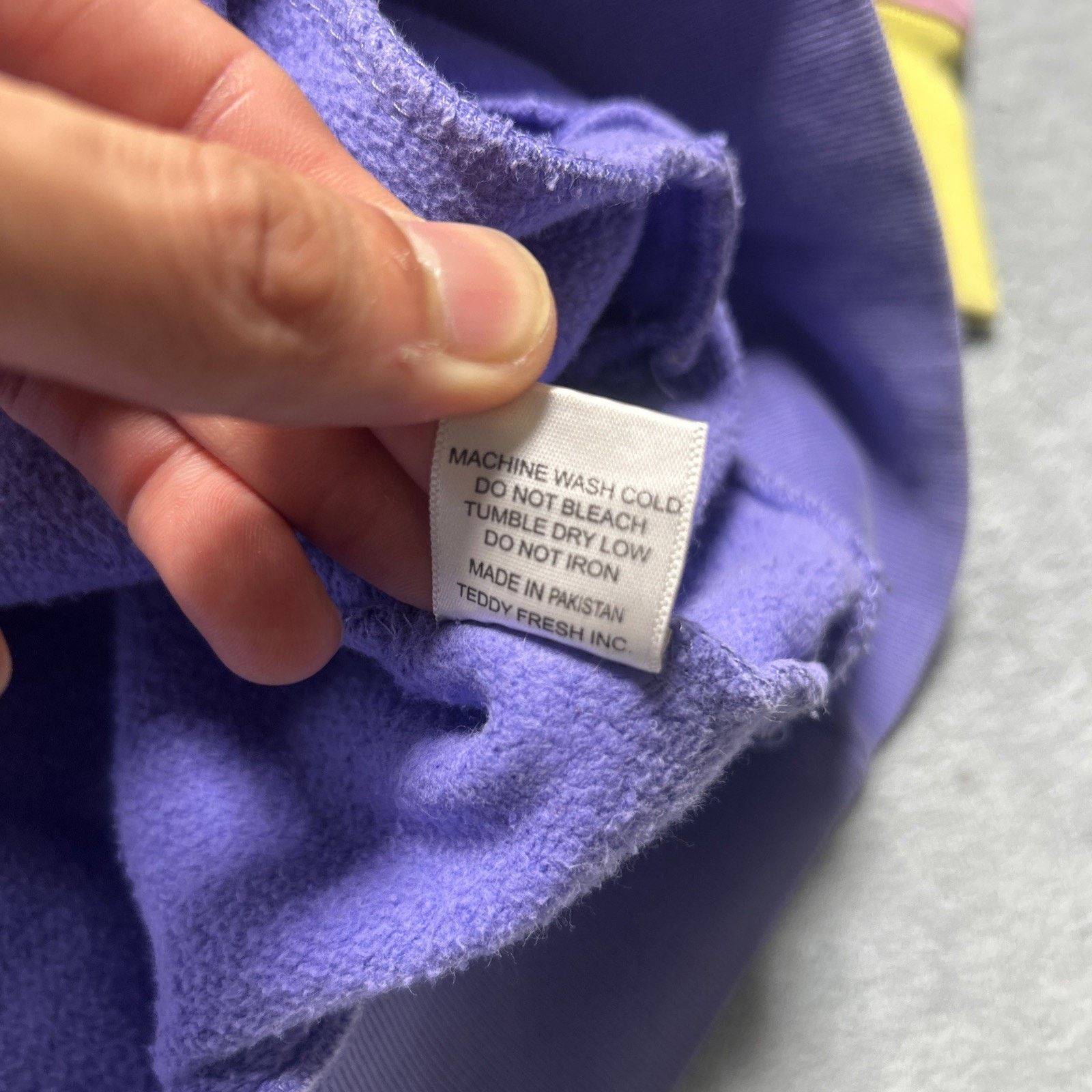 Teddy Fresh Teddy Fresh Color Block Pastel Hoodie Small Patchwork Stains Size US S / EU 44-46 / 1 - 14 Thumbnail